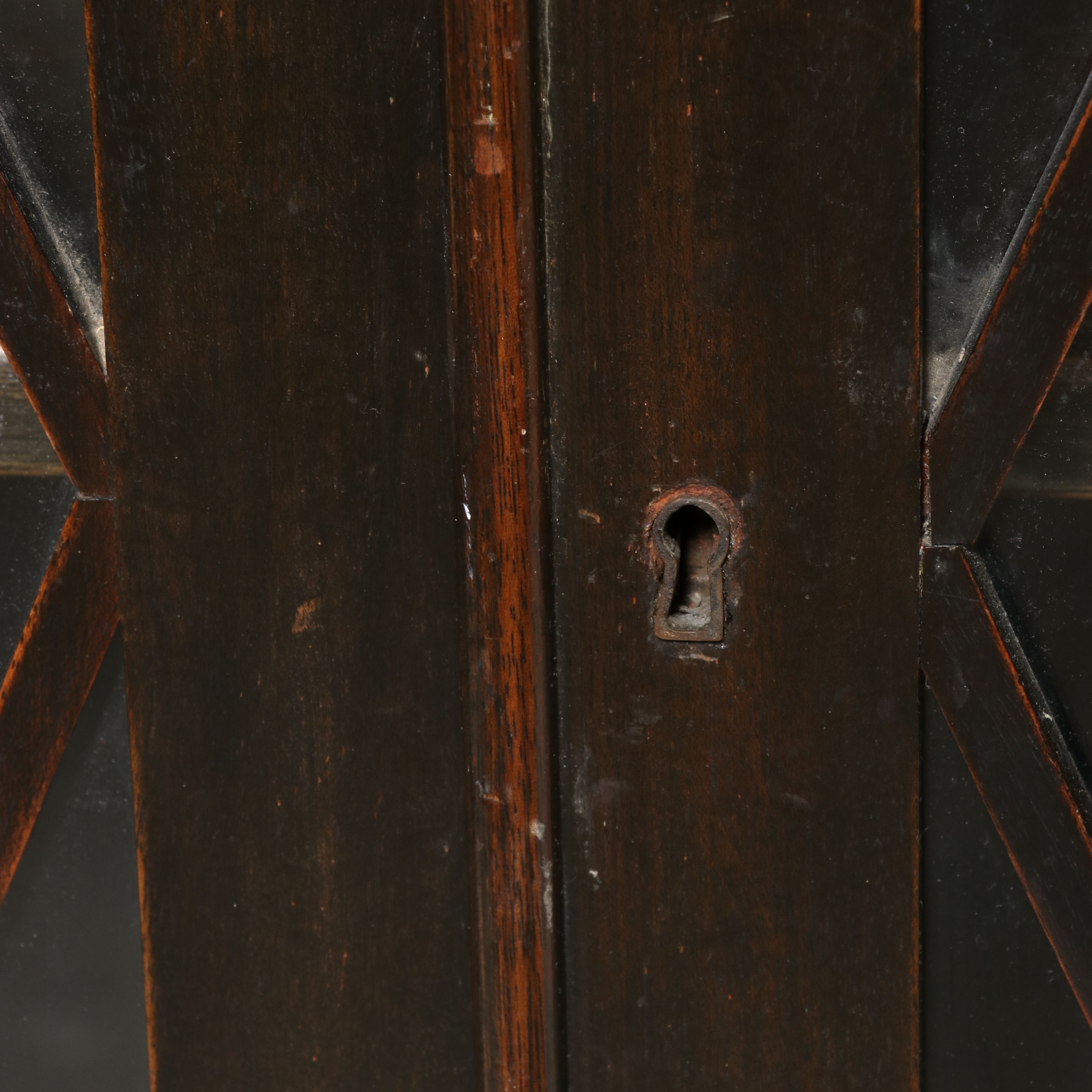 George III Style Mahogany Cabinet Bookcase, Early 20th Century