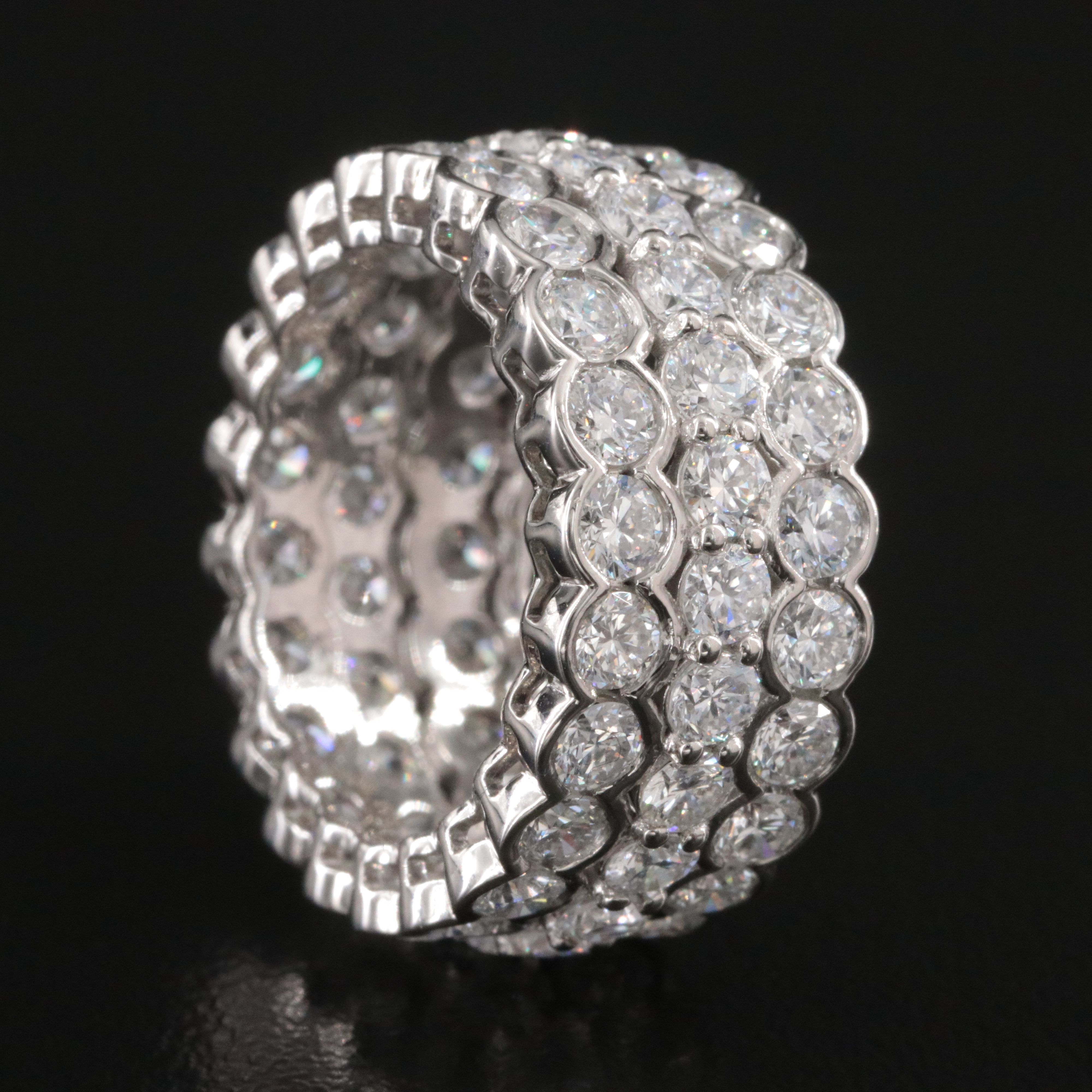 Platinum 5.88 CTW Lab Grown Diamond Eternity Band