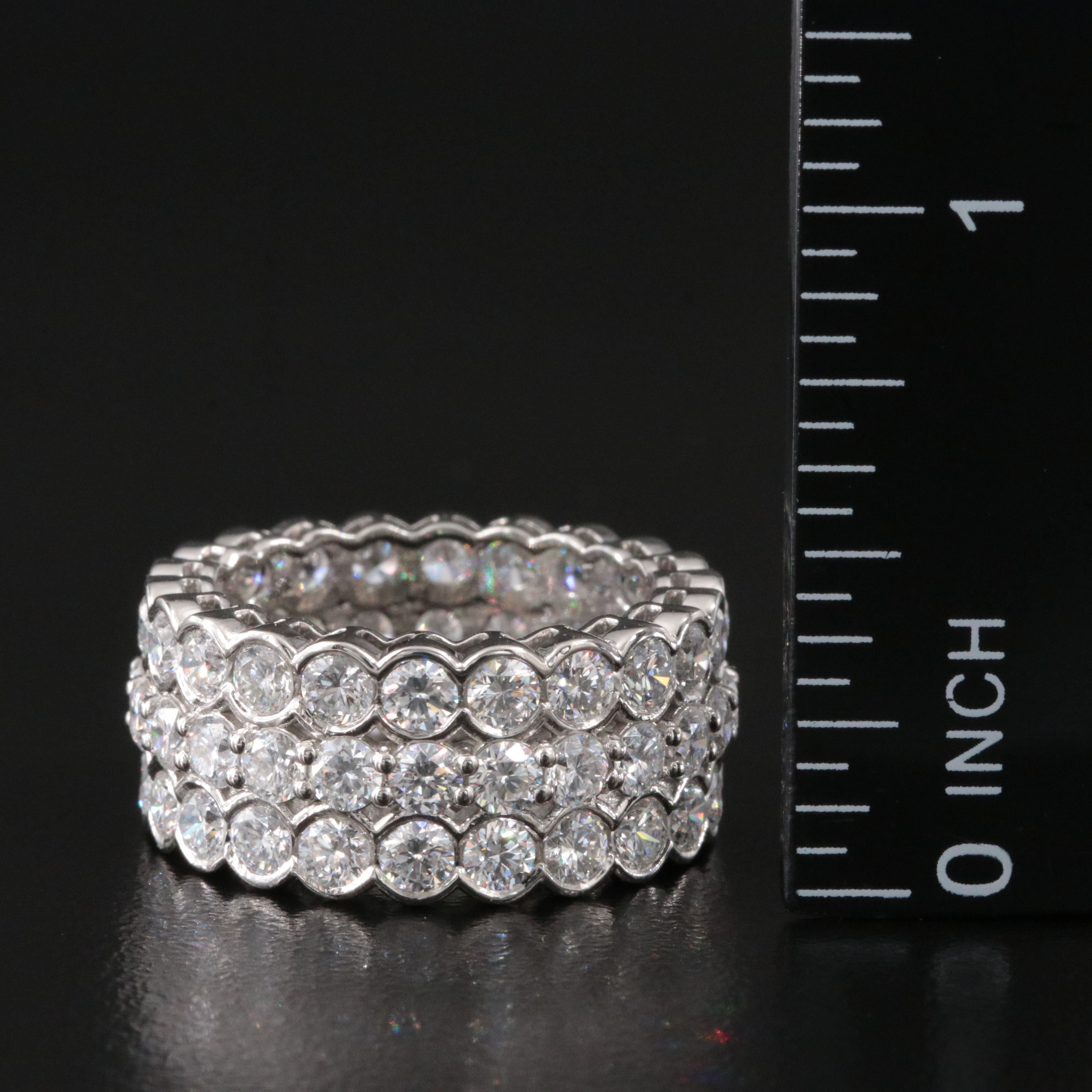 Platinum 5.88 CTW Lab Grown Diamond Eternity Band
