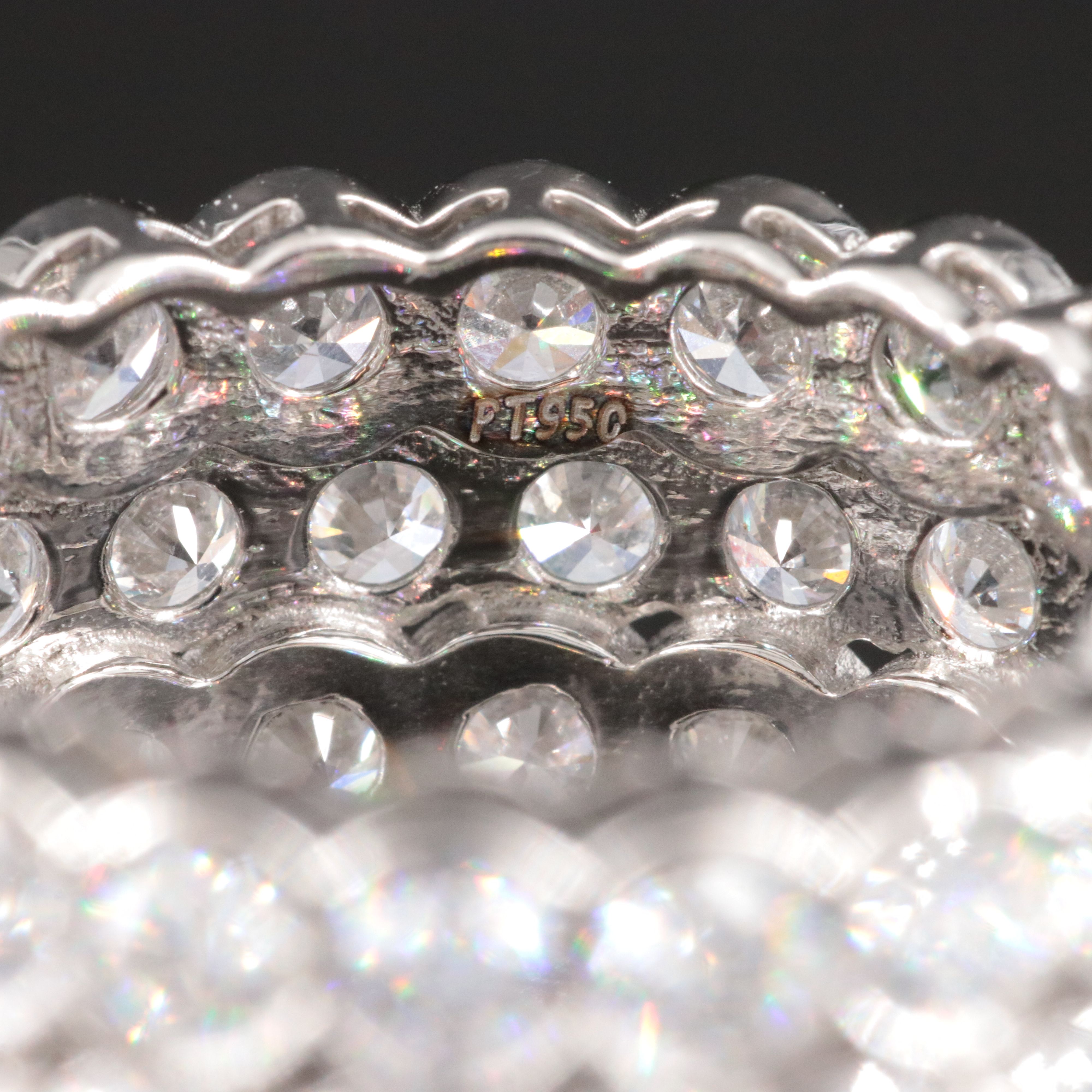 Platinum 5.88 CTW Lab Grown Diamond Eternity Band