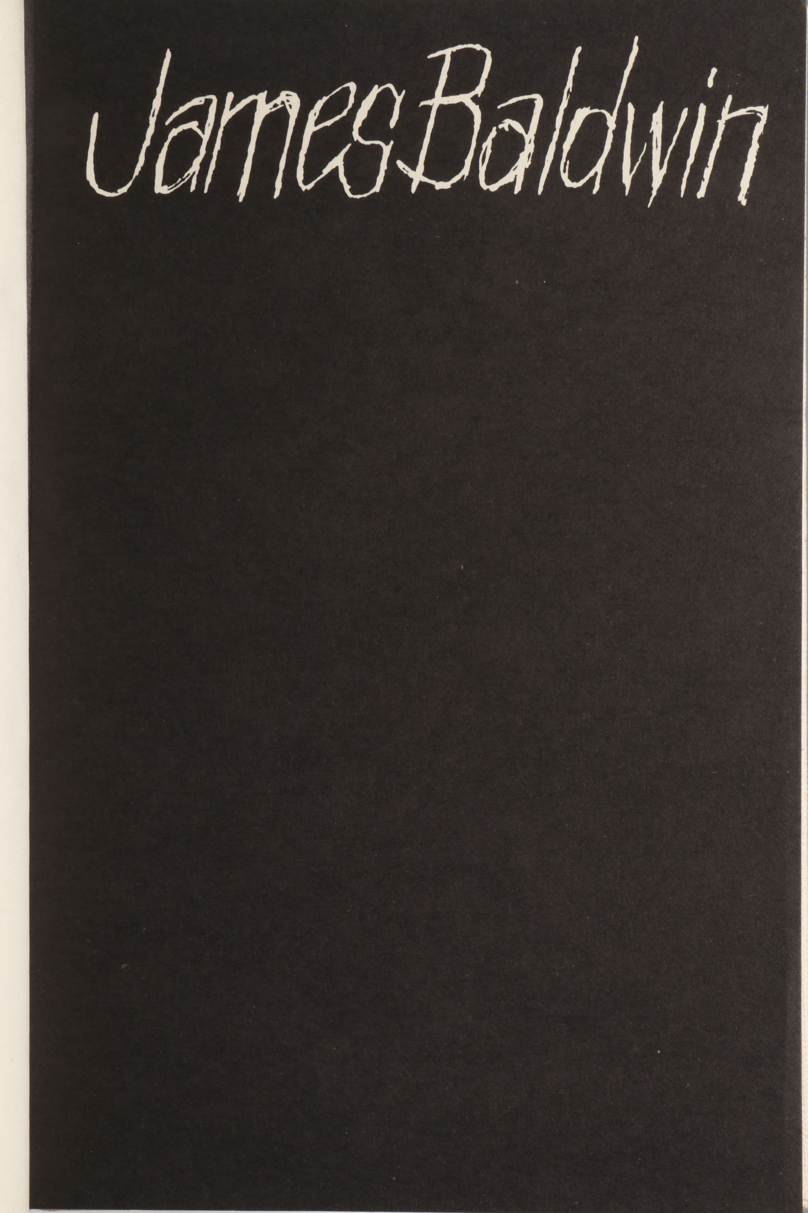 First Printing "No Name in the Street" by James Baldwin, 1972