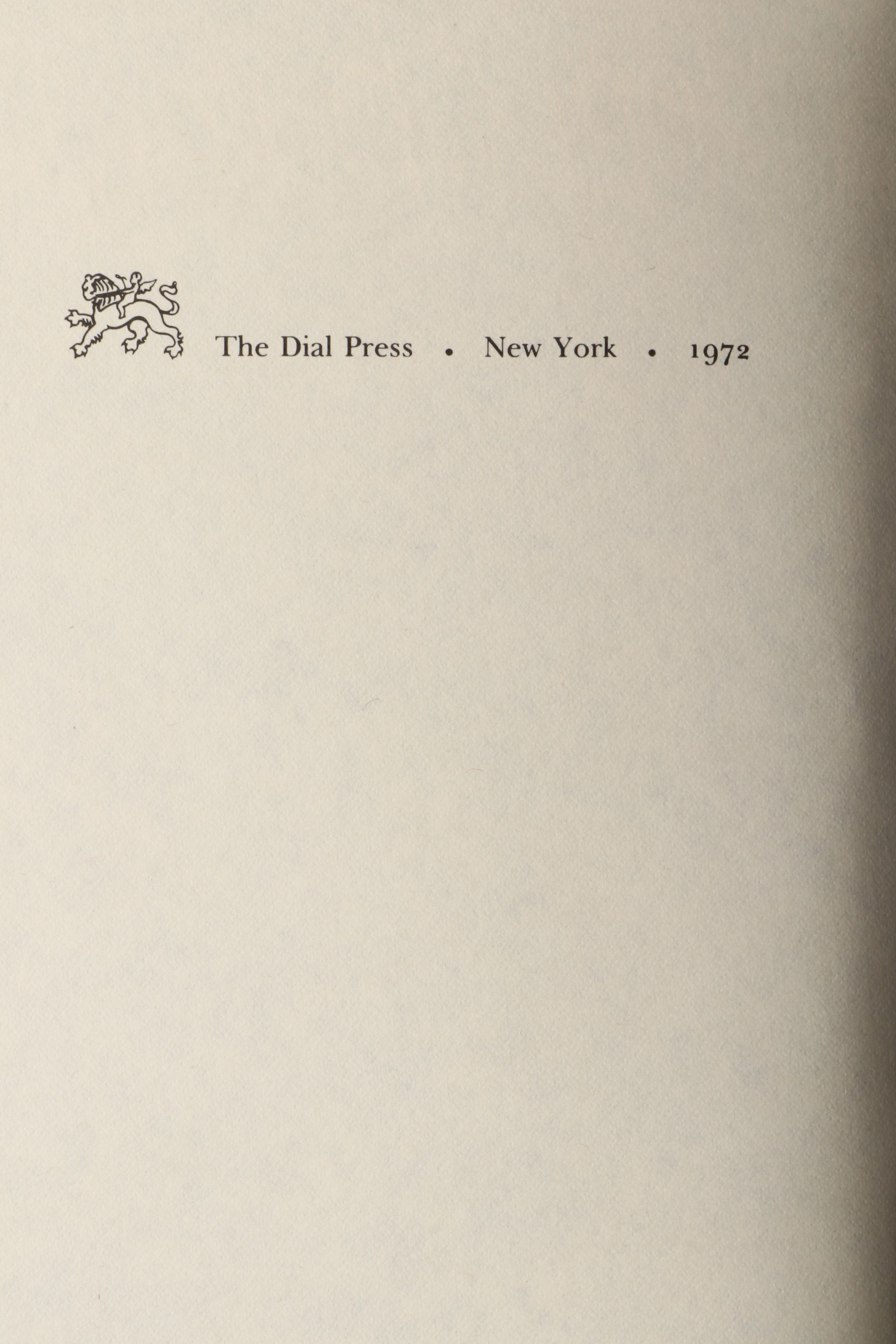First Printing "No Name in the Street" by James Baldwin, 1972