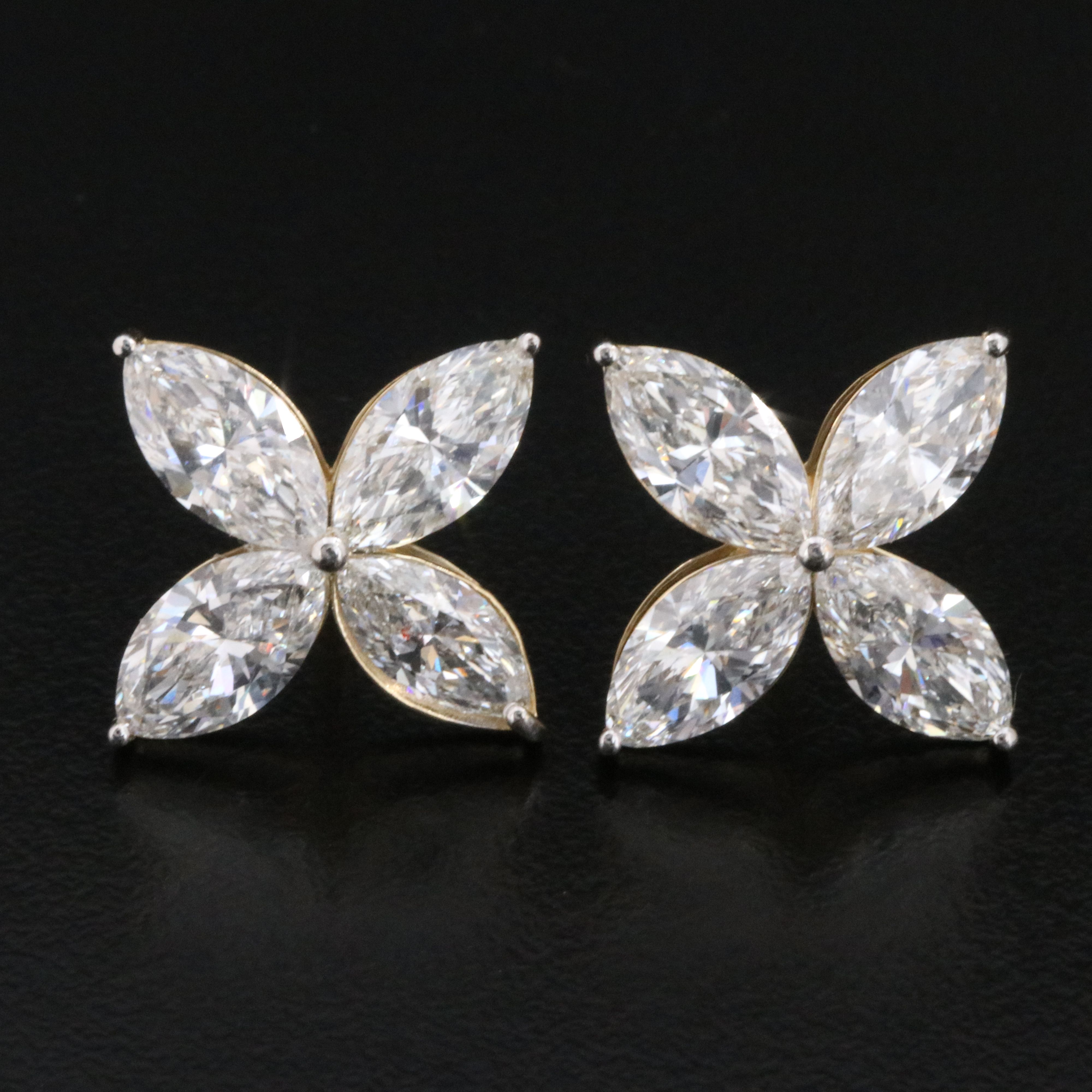 14K 6.58 CTW Lab Grown Diamond Earrings