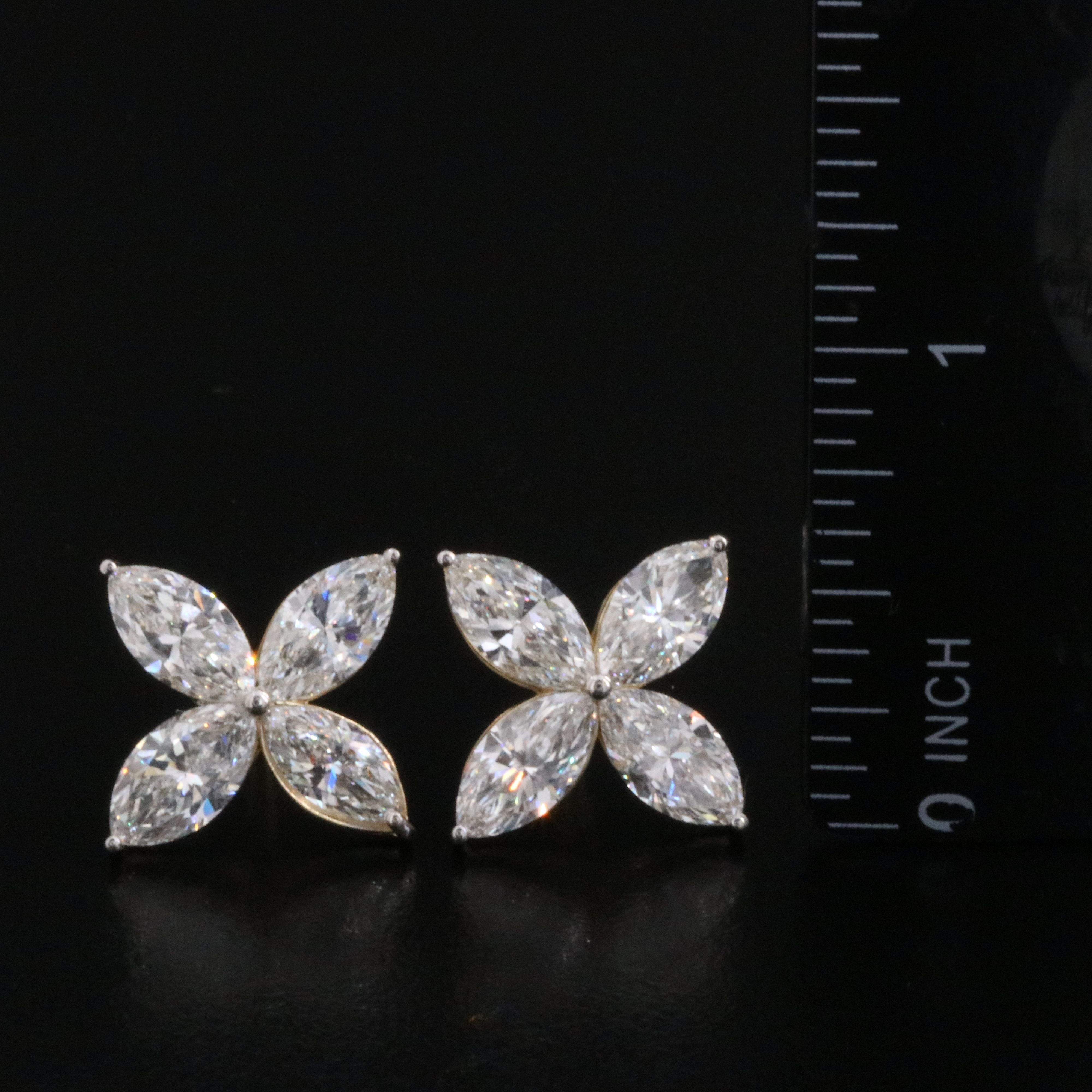14K 6.58 CTW Lab Grown Diamond Earrings