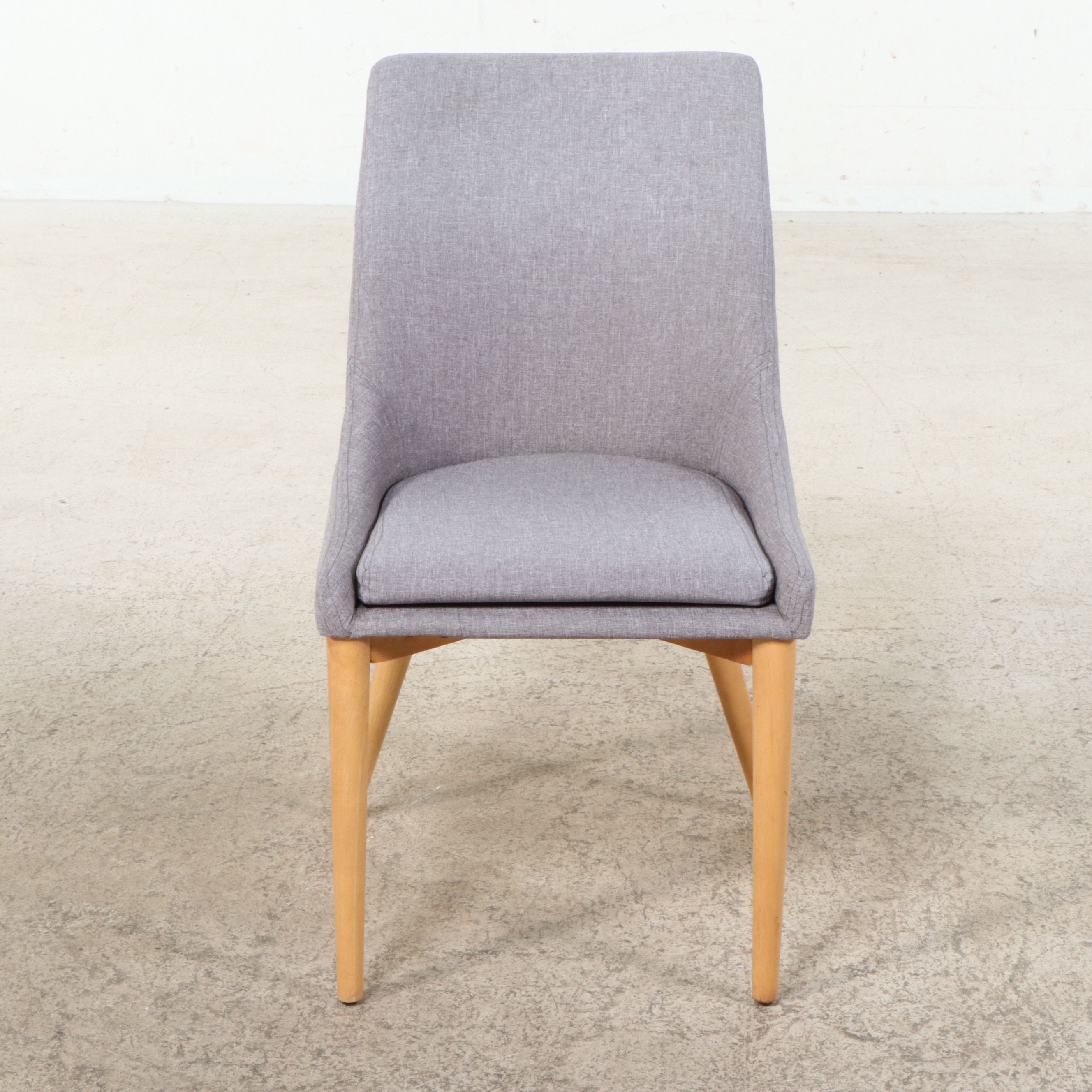 Seven-Piece Dining Set with Article "Seno" Oak Dining Table and "Candra" Chairs