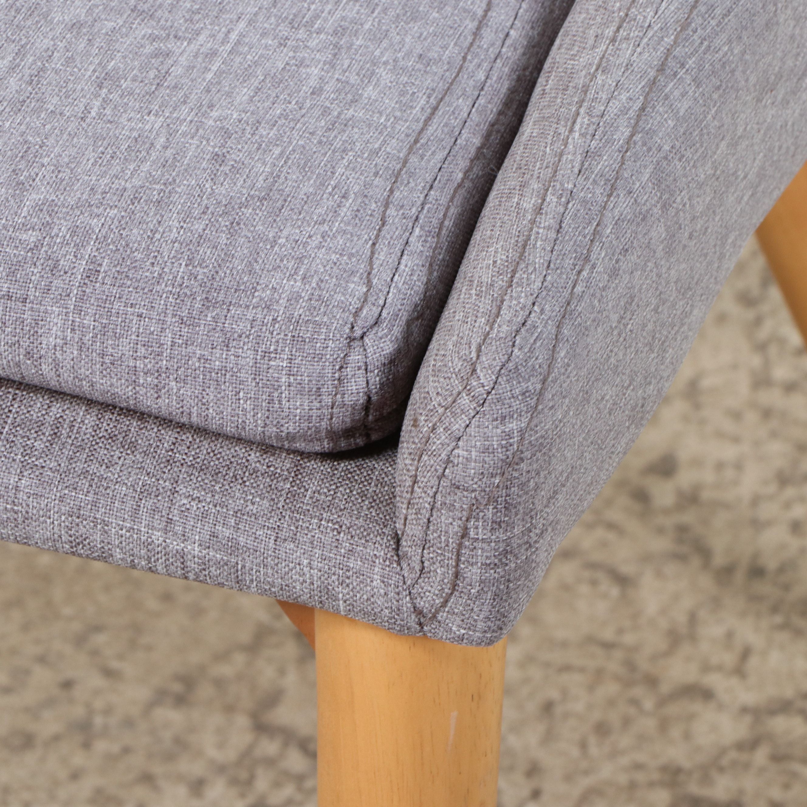 Seven-Piece Dining Set with Article "Seno" Oak Dining Table and "Candra" Chairs