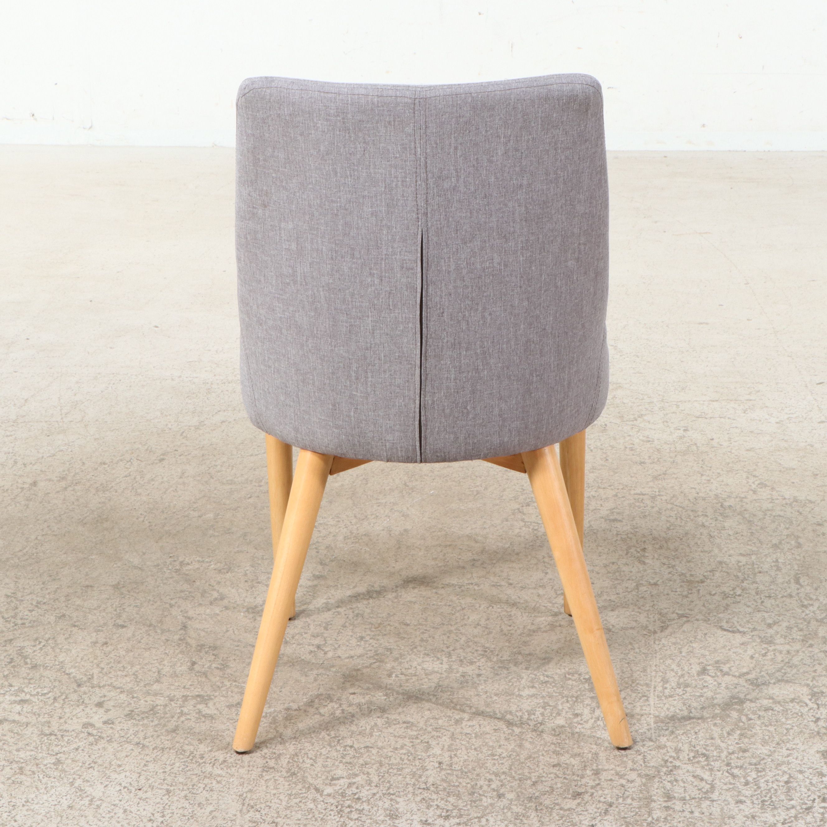 Seven-Piece Dining Set with Article "Seno" Oak Dining Table and "Candra" Chairs