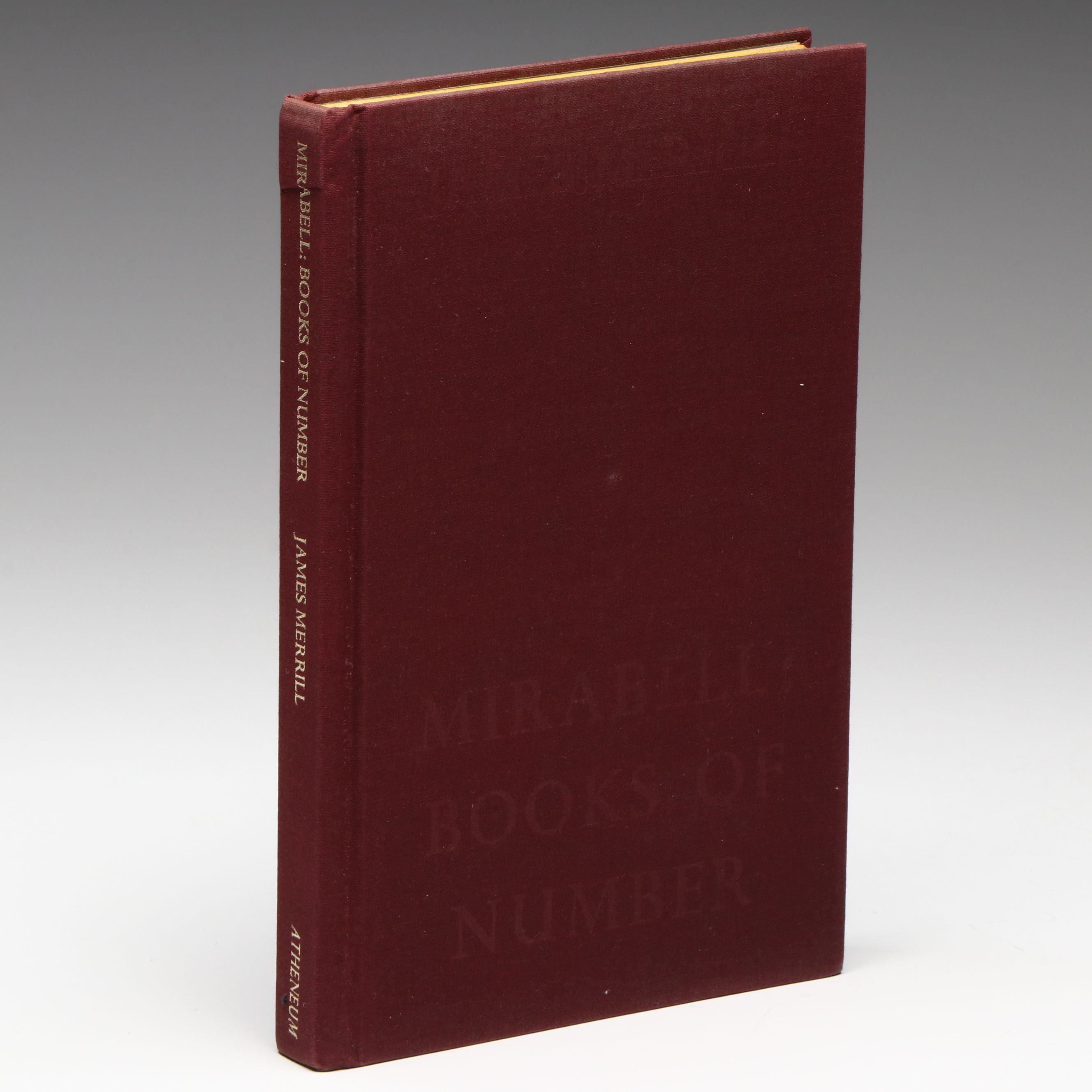 First Edition "Mirabell: Books of Number" by James Merrill, 1978