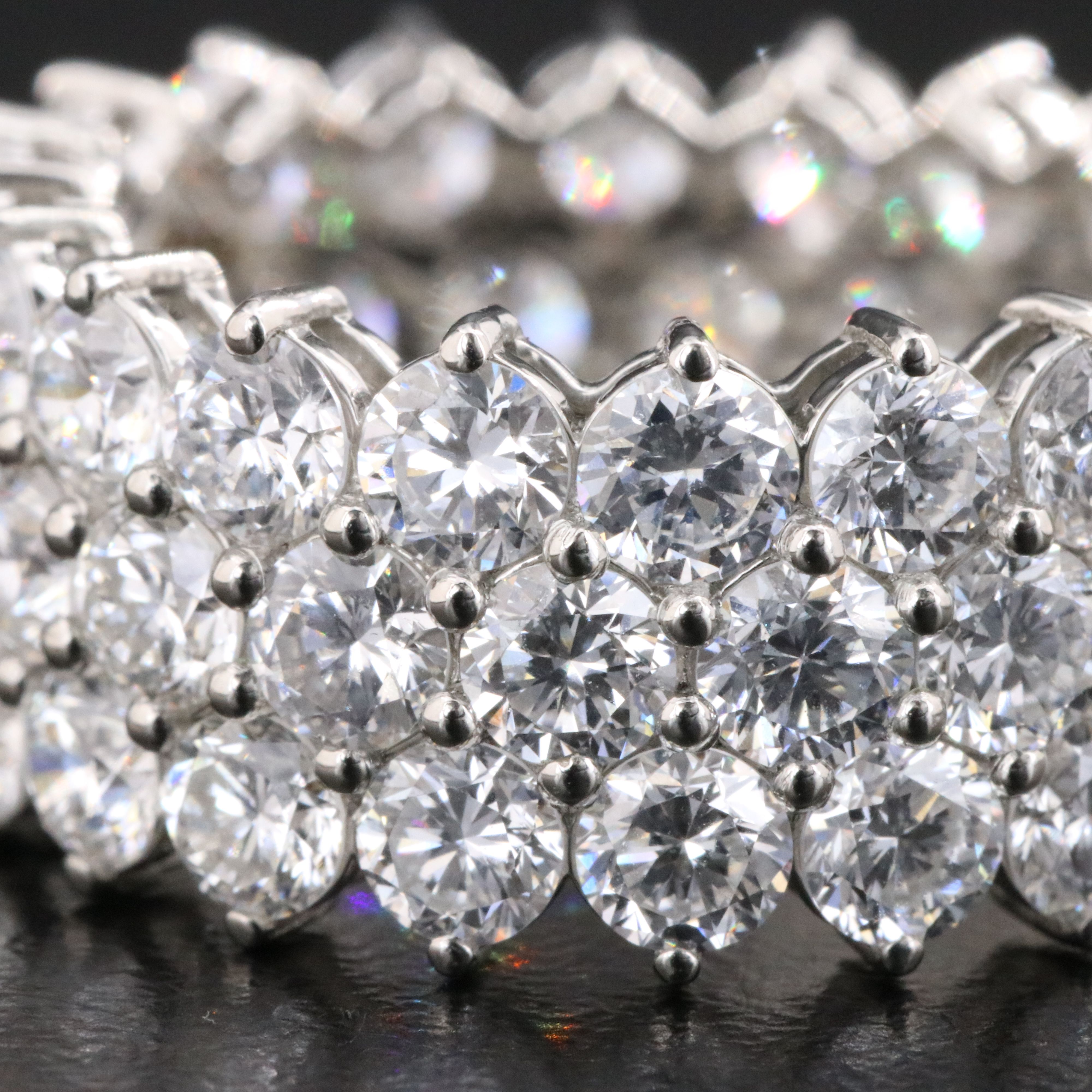 Platinum 8.81 CTW Lab Grown Diamond Eternity Band