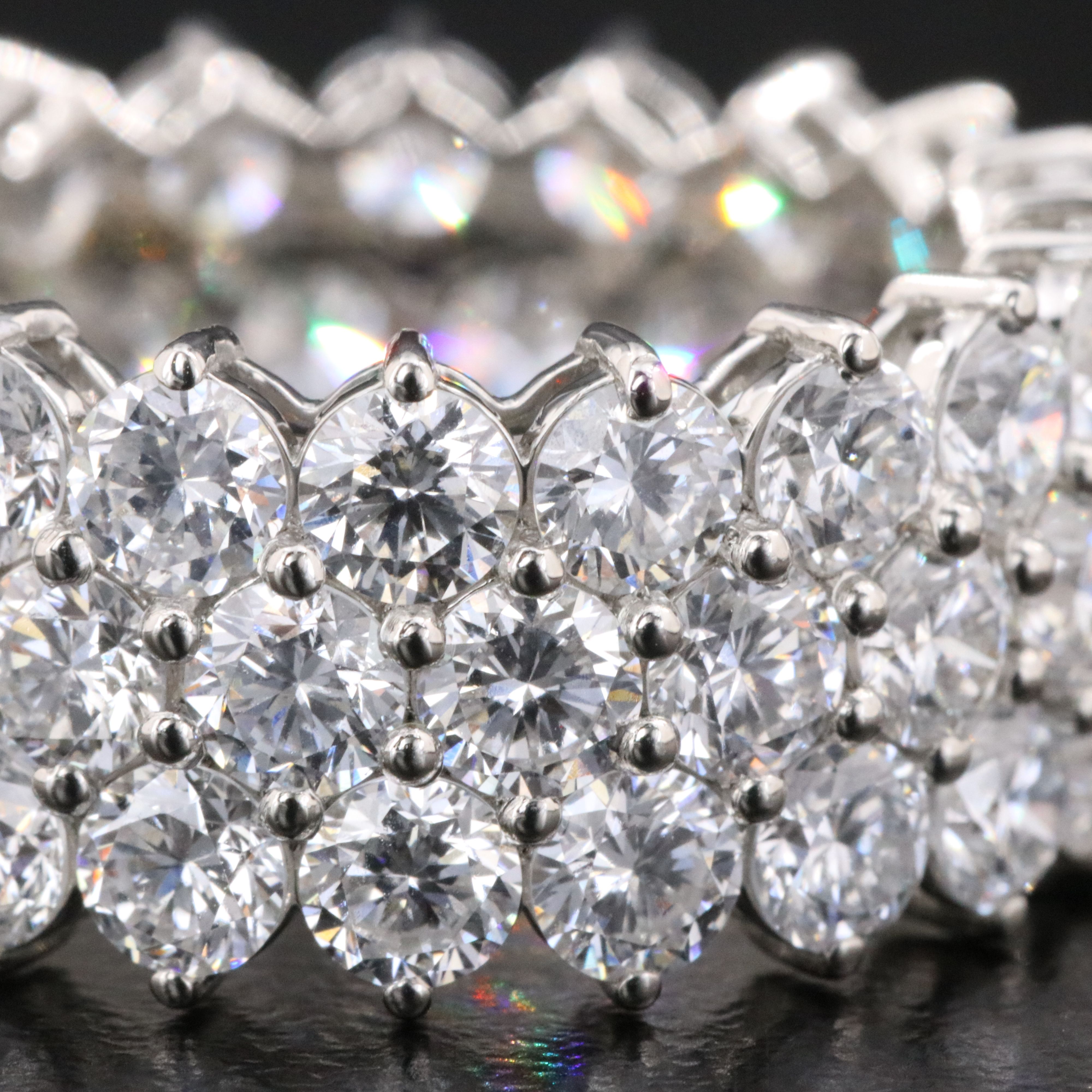 Platinum 8.81 CTW Lab Grown Diamond Eternity Band