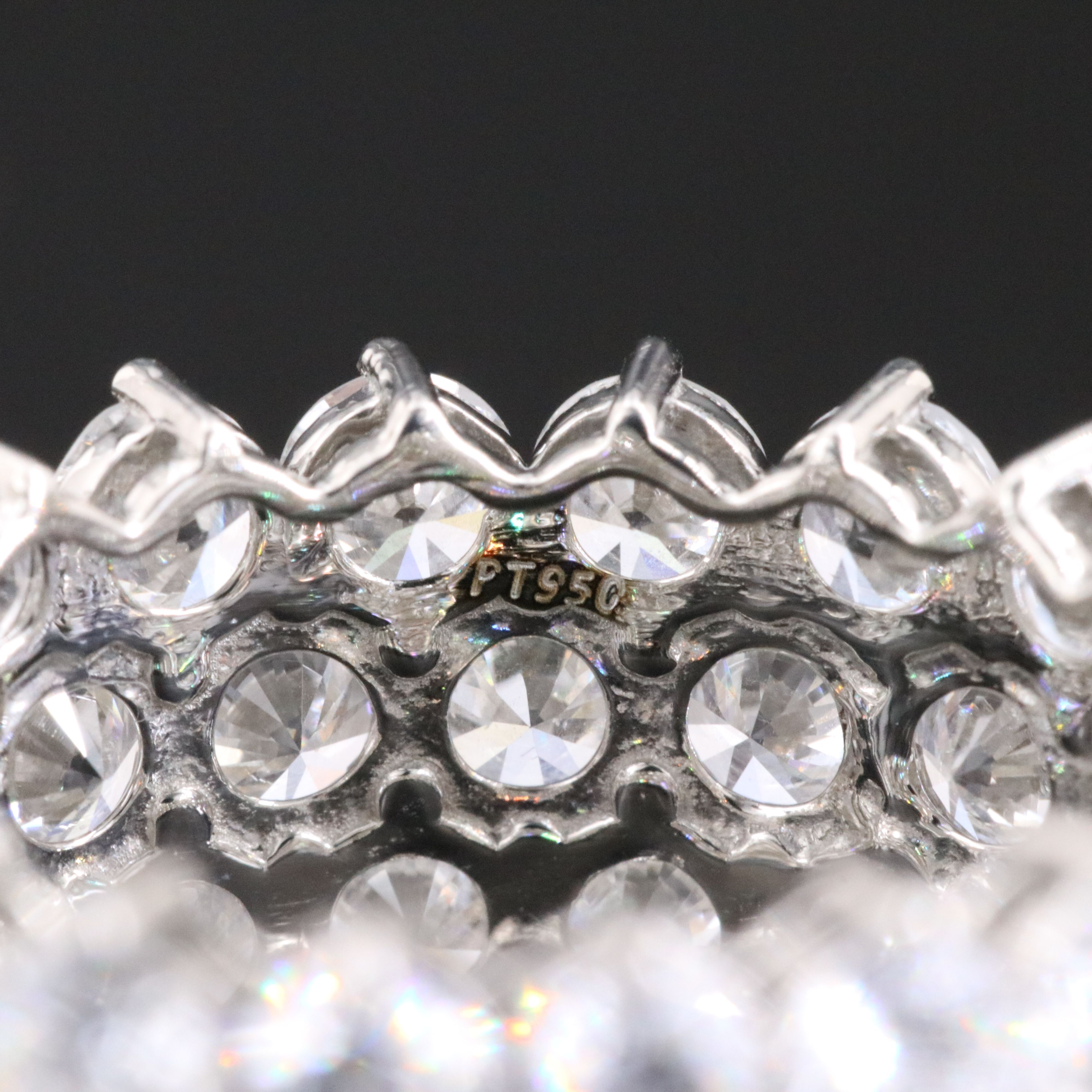 Platinum 8.81 CTW Lab Grown Diamond Eternity Band