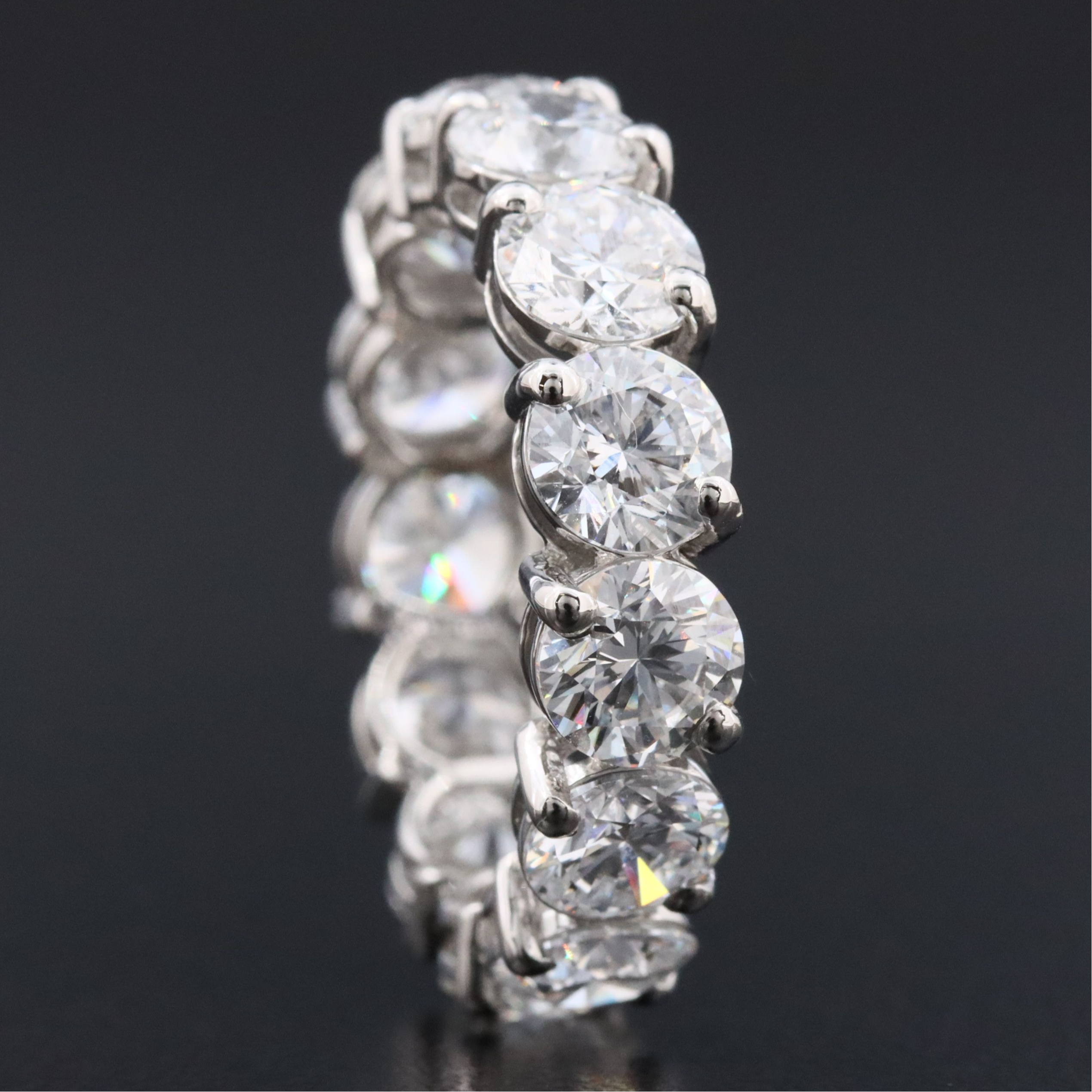 Platinum 6.92 CTW Lab Grown Diamond Eternity Band
