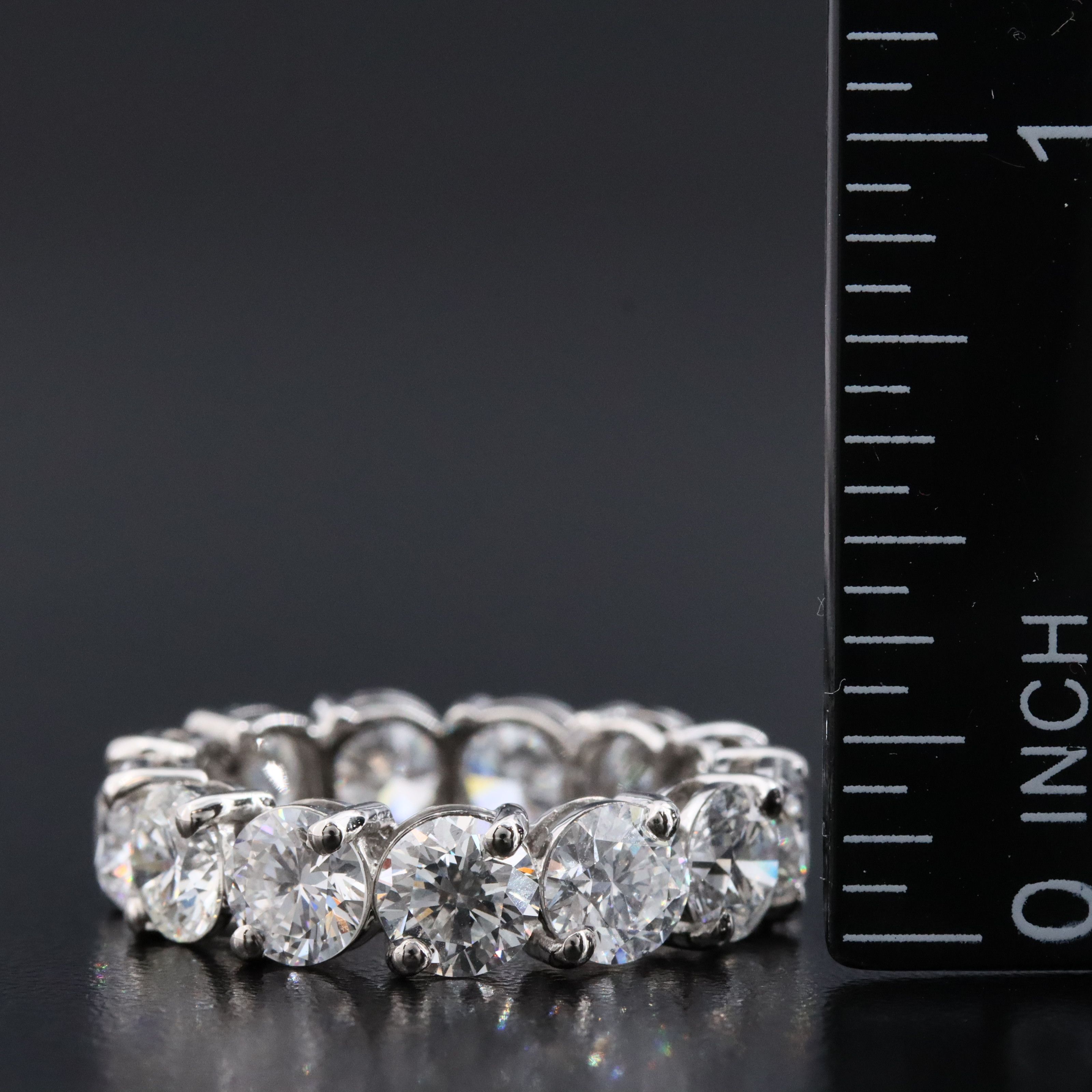 Platinum 6.92 CTW Lab Grown Diamond Eternity Band