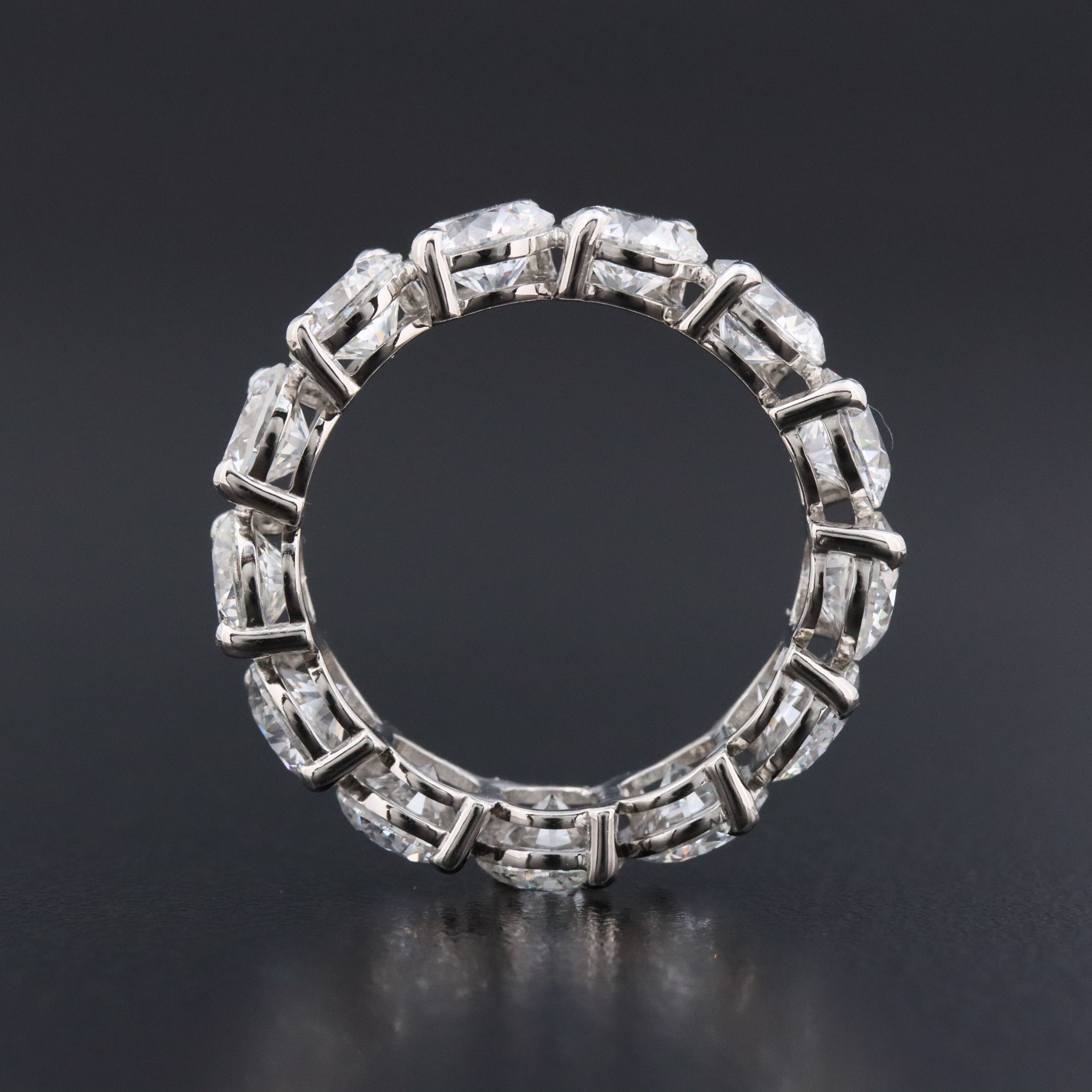 Platinum 6.92 CTW Lab Grown Diamond Eternity Band