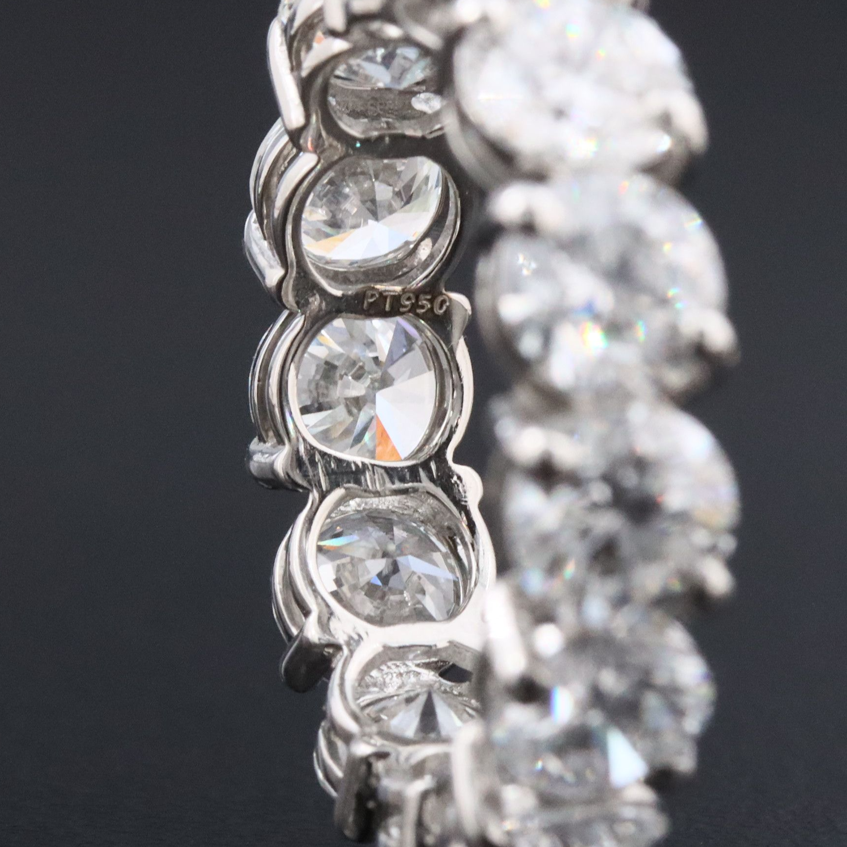 Platinum 6.92 CTW Lab Grown Diamond Eternity Band