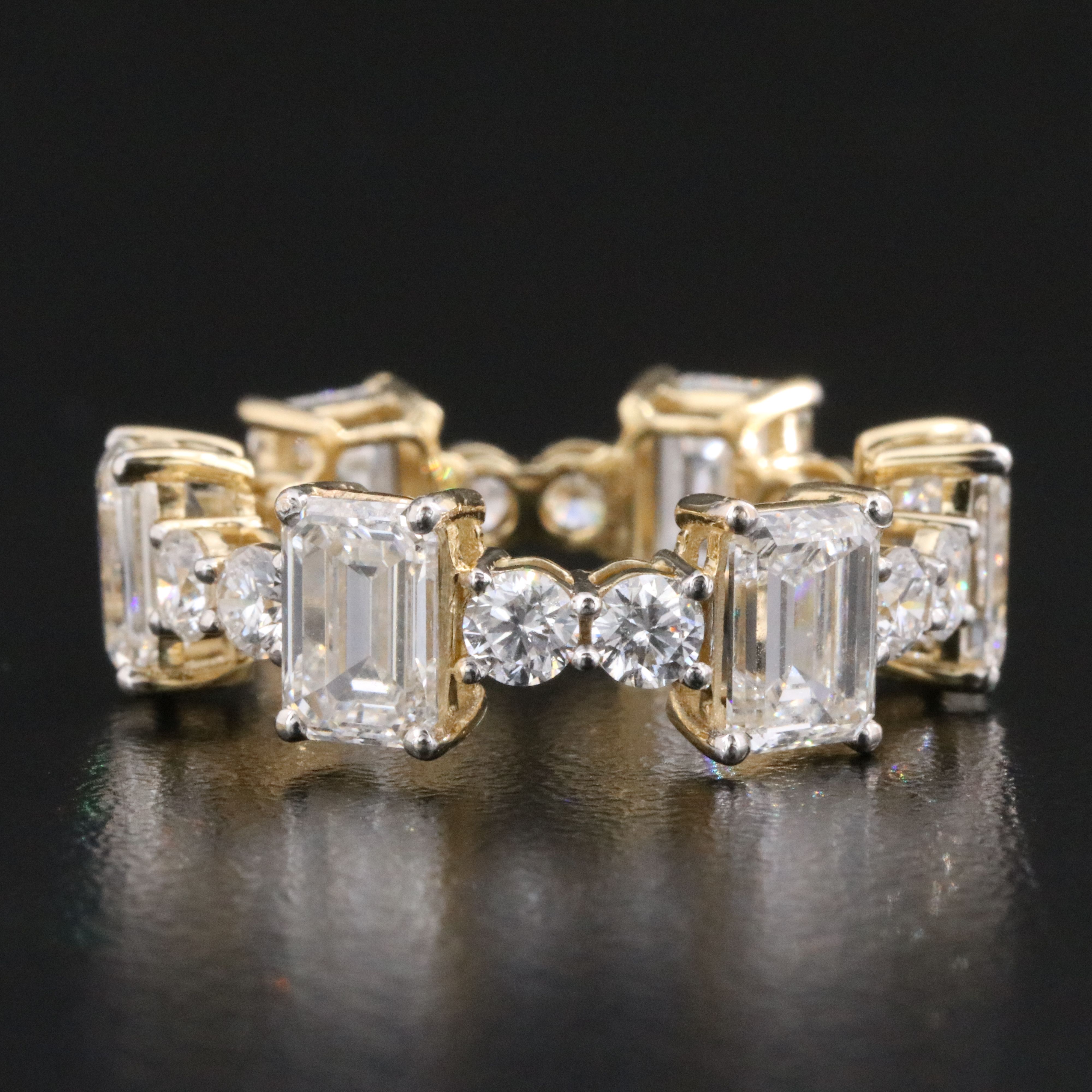 14K 7.41 CTW Lab Grown Diamond Eternity Band