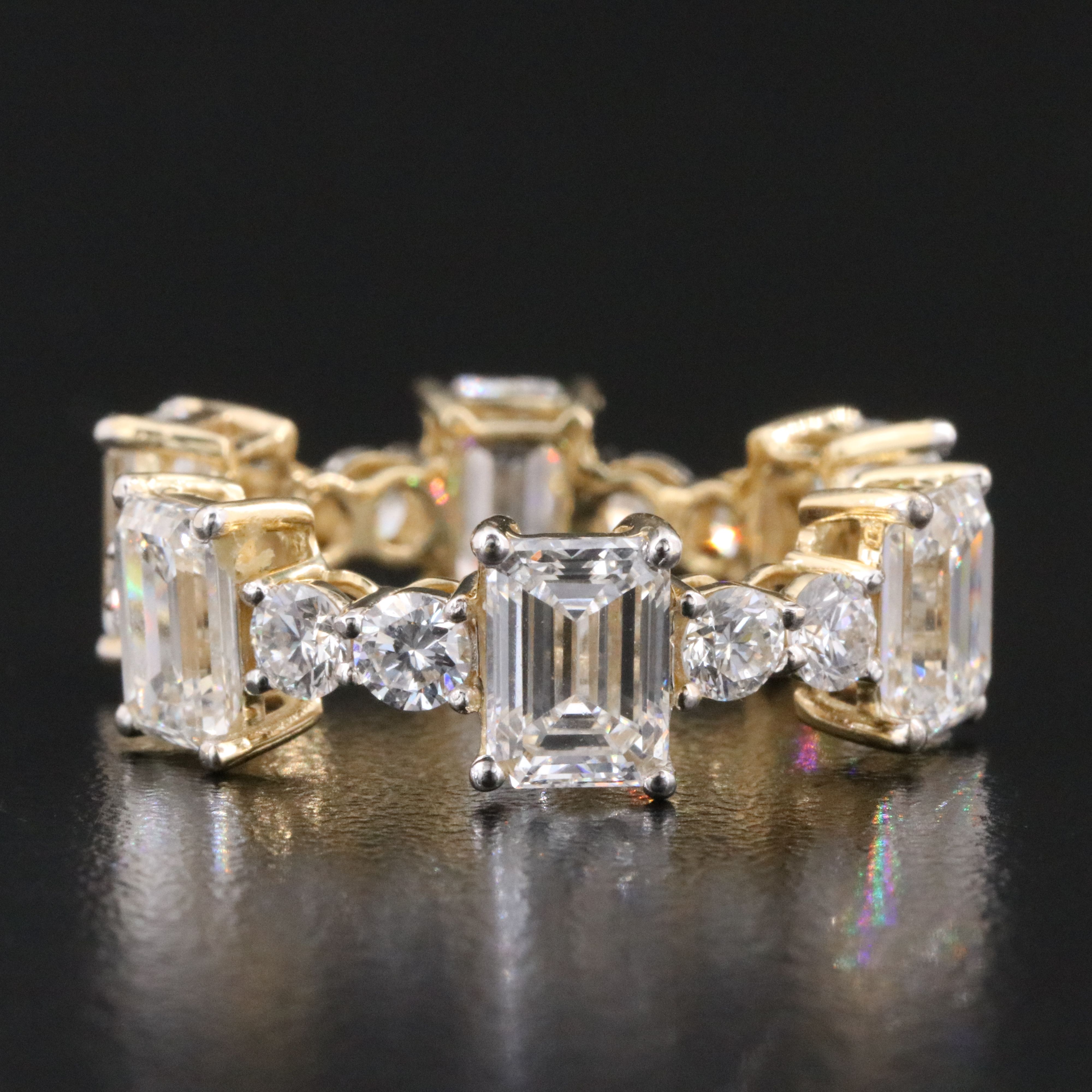 14K 7.41 CTW Lab Grown Diamond Eternity Band