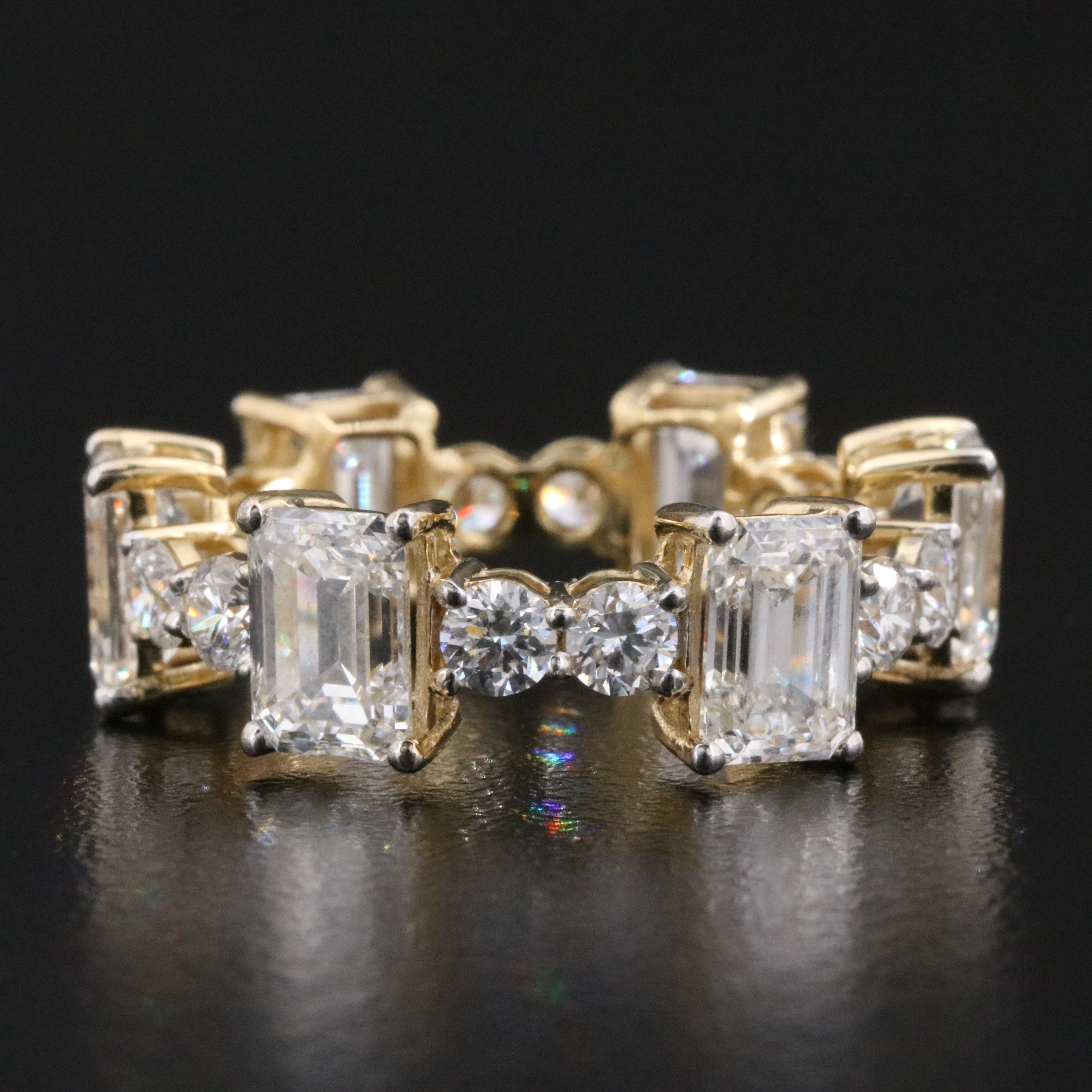 14K 7.41 CTW Lab Grown Diamond Eternity Band