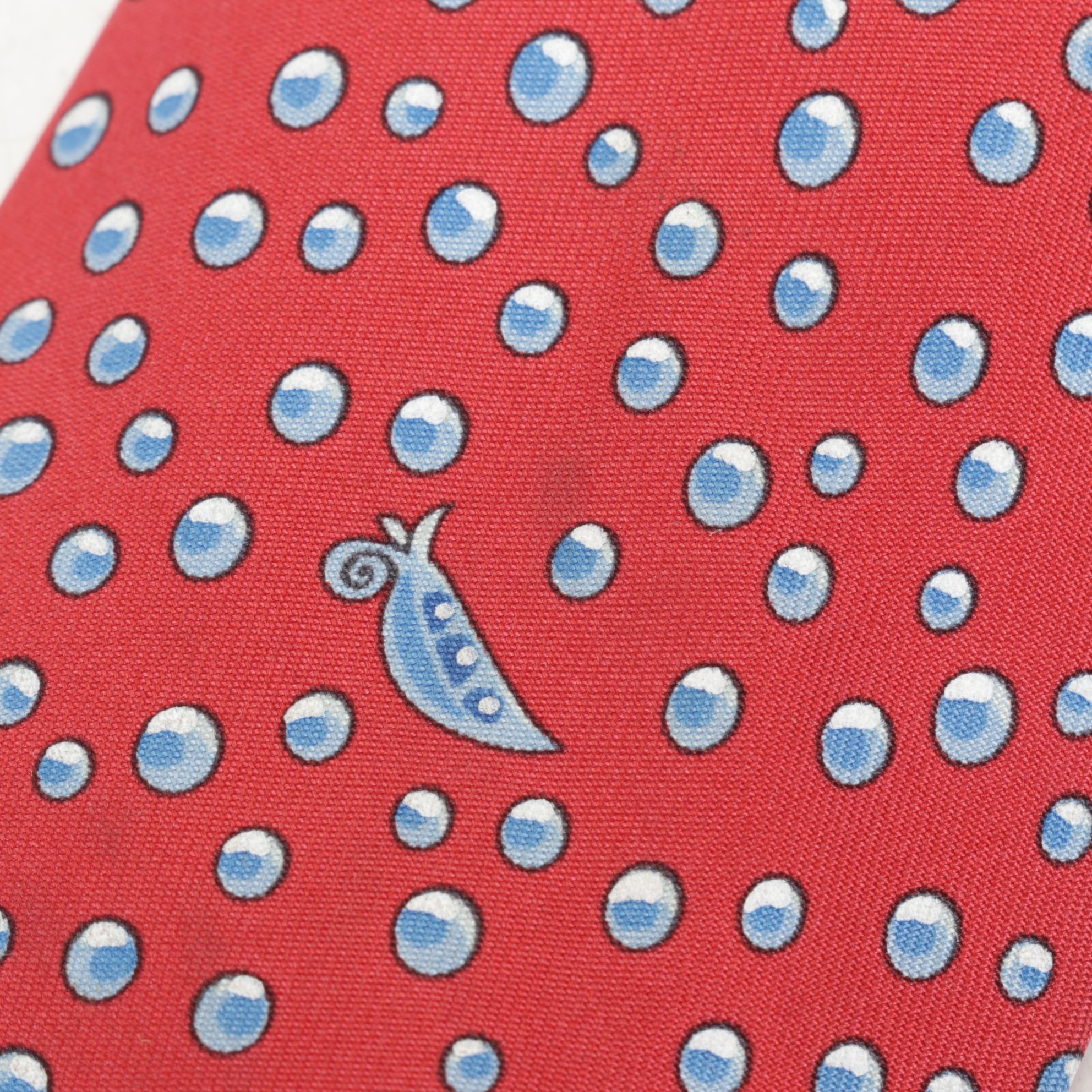 Hermès Silk Necktie in Pea Pod Pattern 7991