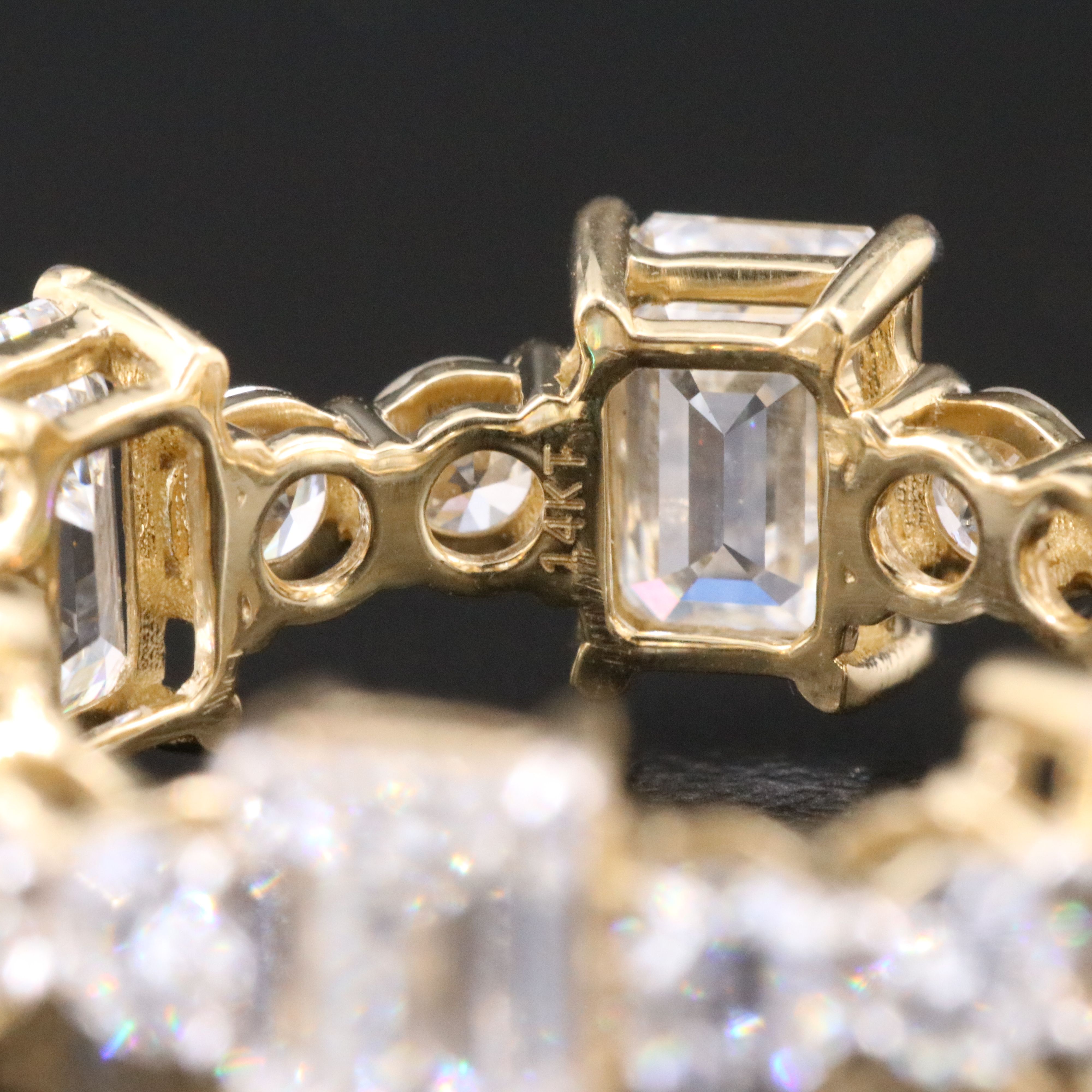 14K 7.41 CTW Lab Grown Diamond Eternity Band