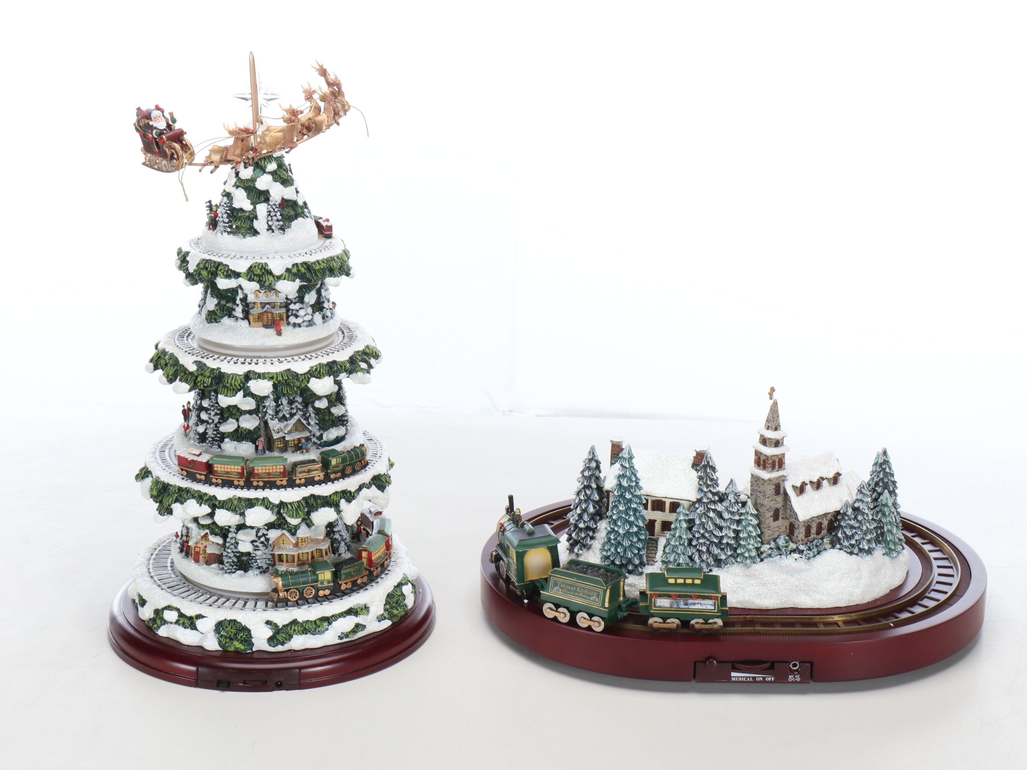 Thomas Kinkade "Wonderland Express Christmas Tree" and More Village Décor