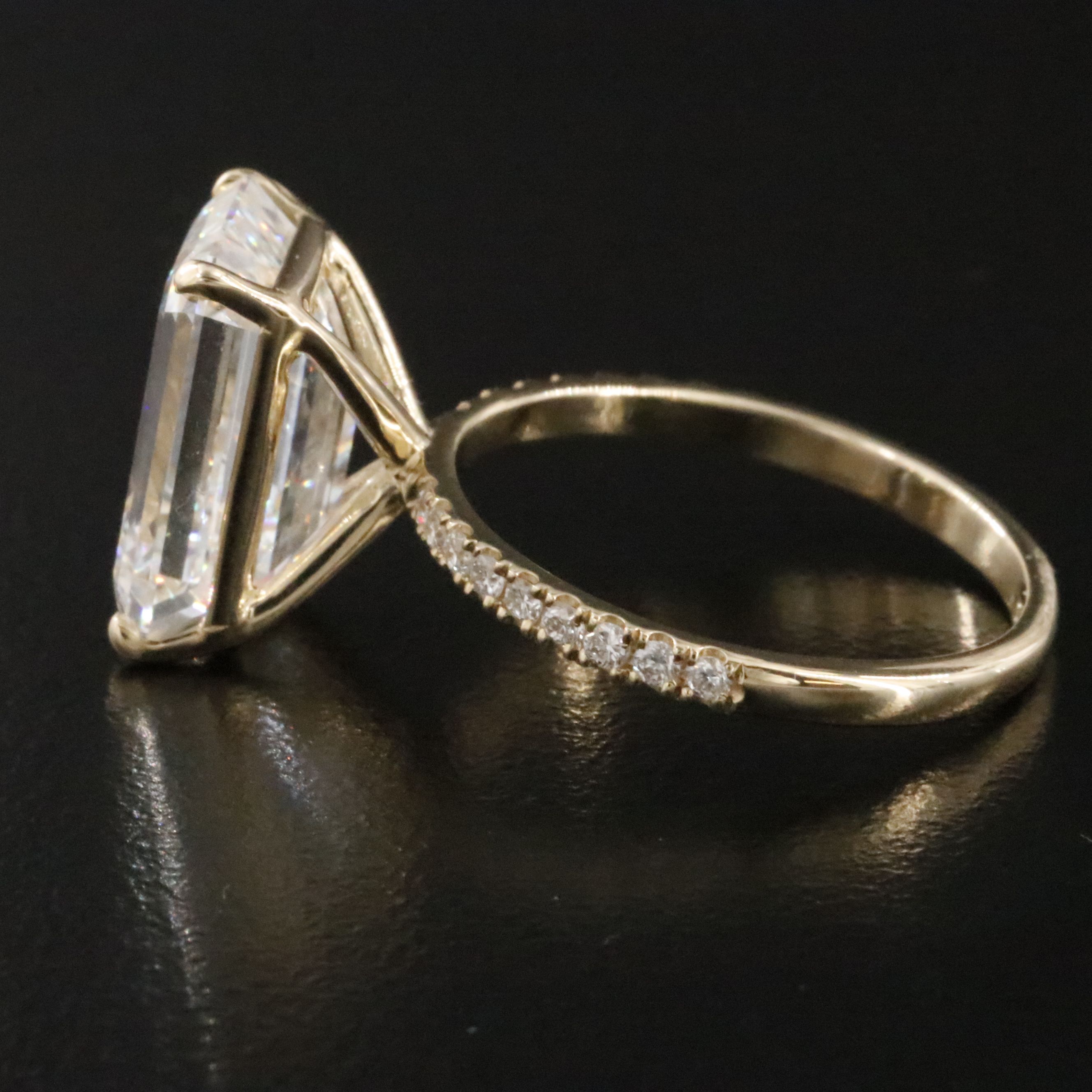 14K 7.40 CTW Lab Grown Diamond Ring with IGI Report