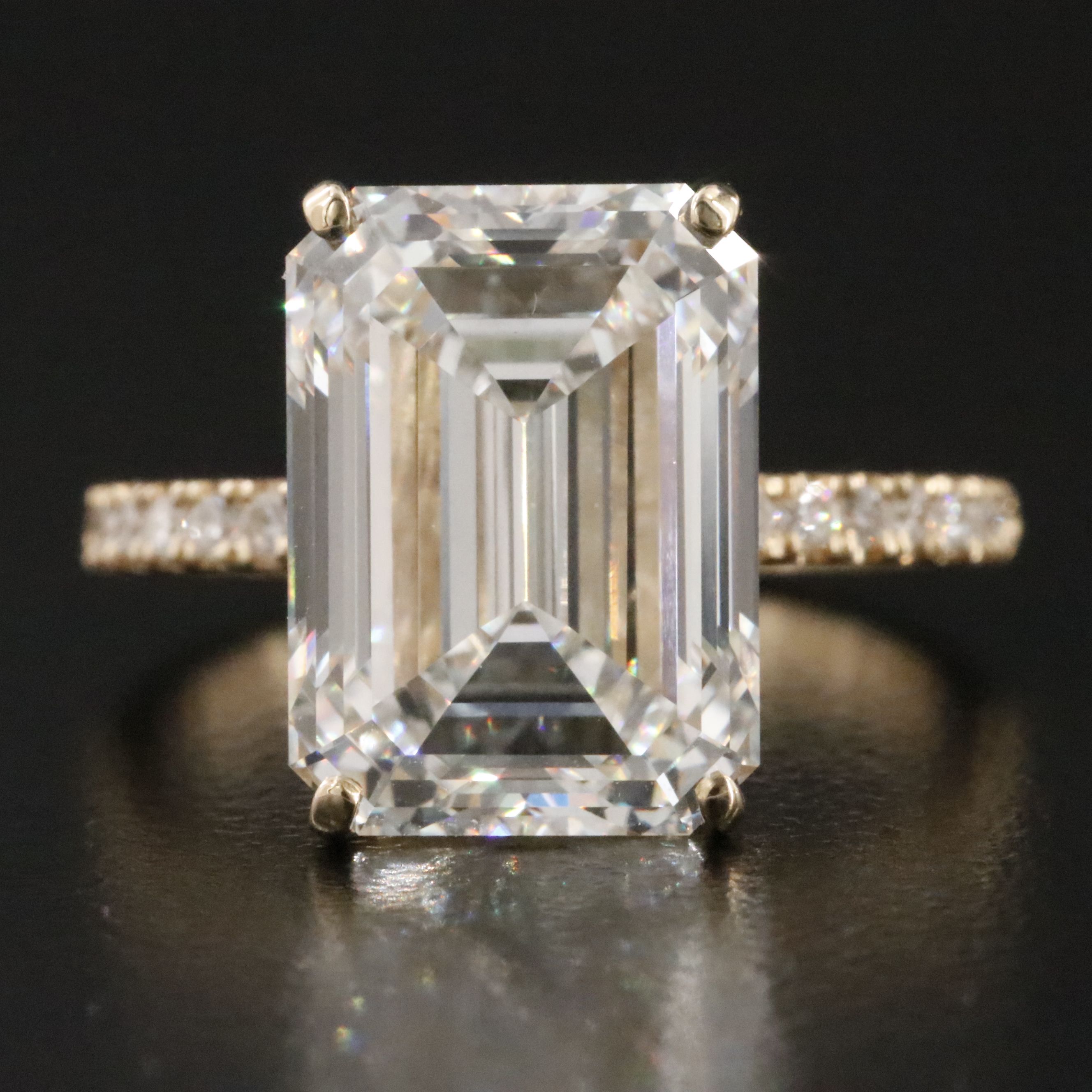 14K 7.46 CTW Lab Grown Diamond Ring with IGI Report