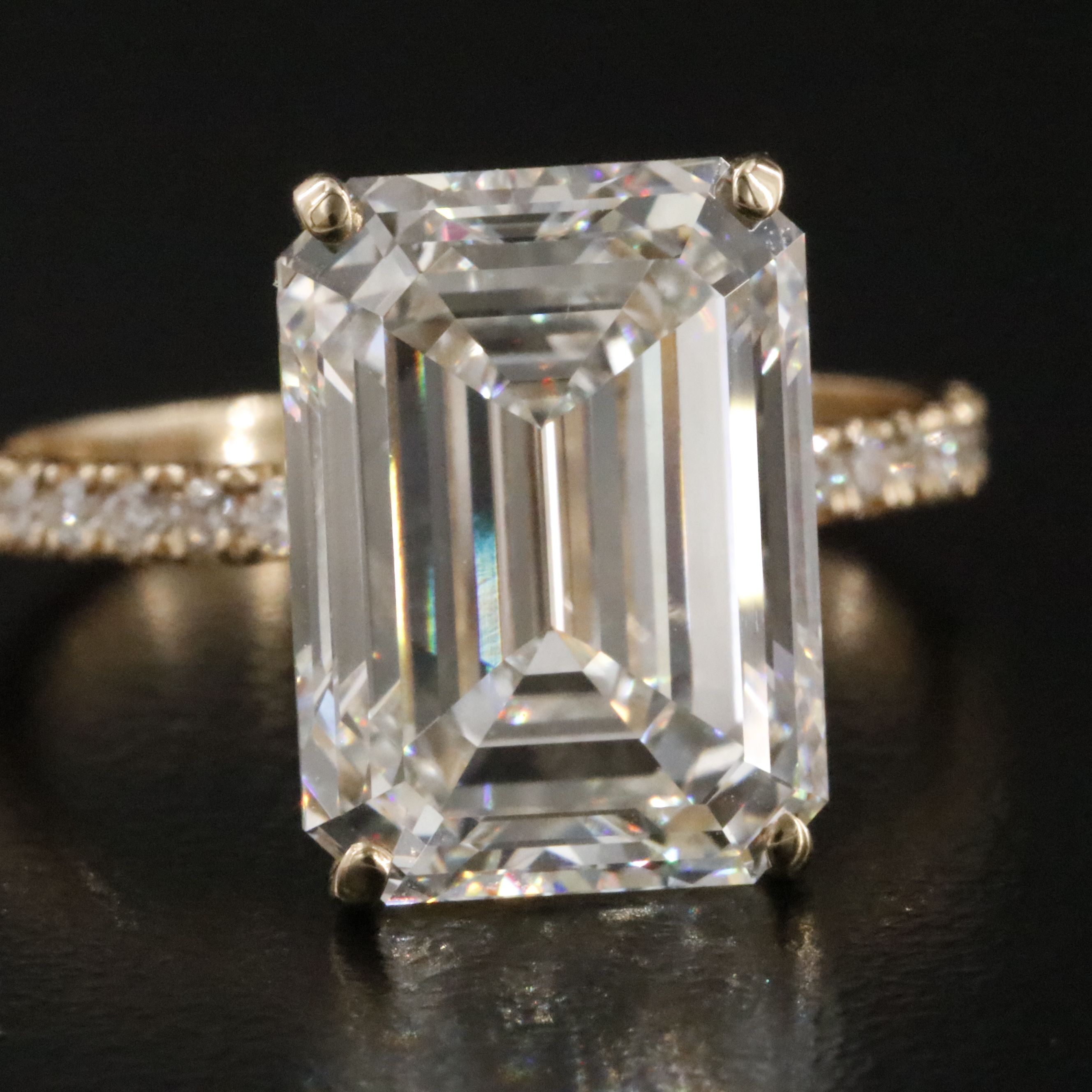 14K 7.46 CTW Lab Grown Diamond Ring with IGI Report