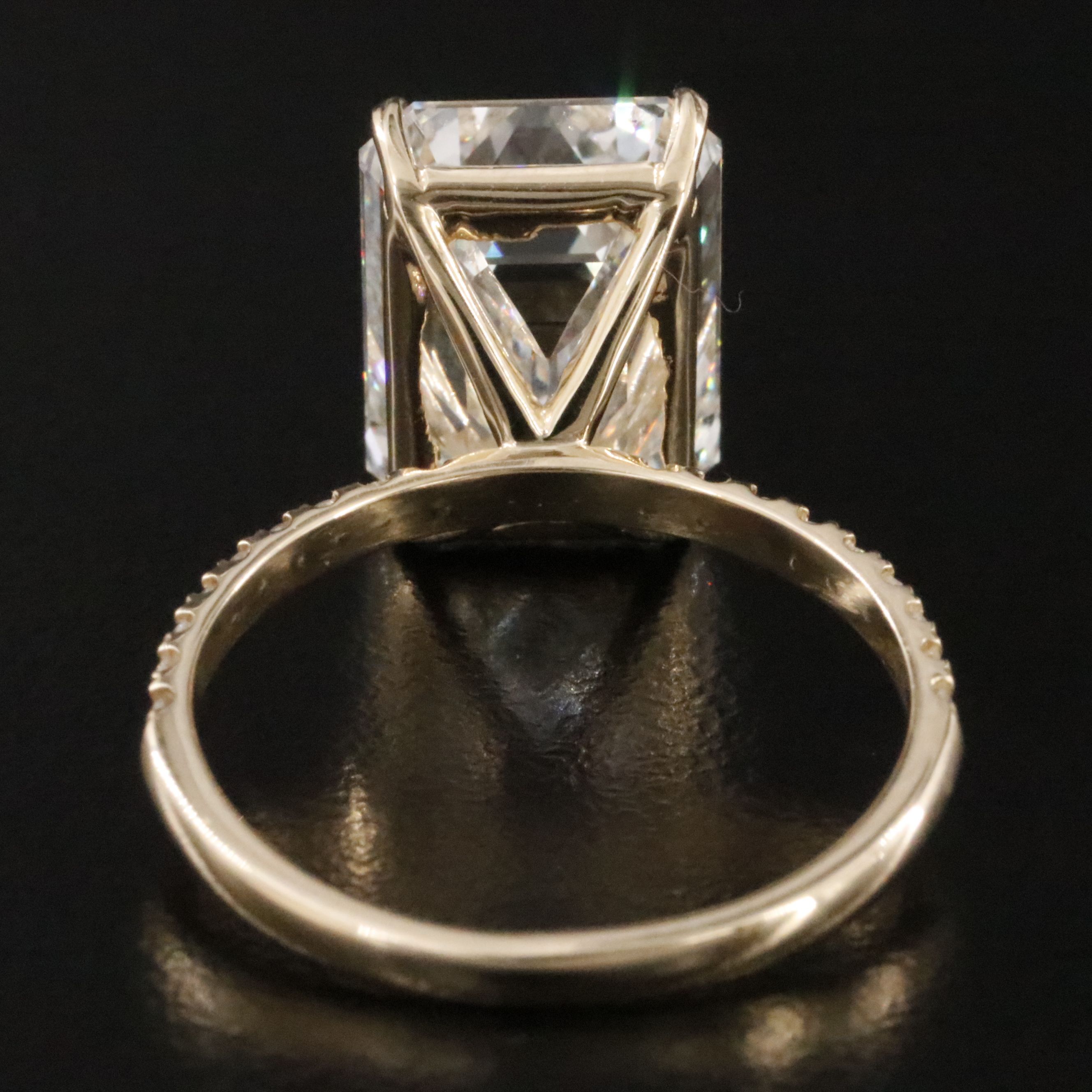 14K 7.46 CTW Lab Grown Diamond Ring with IGI Report