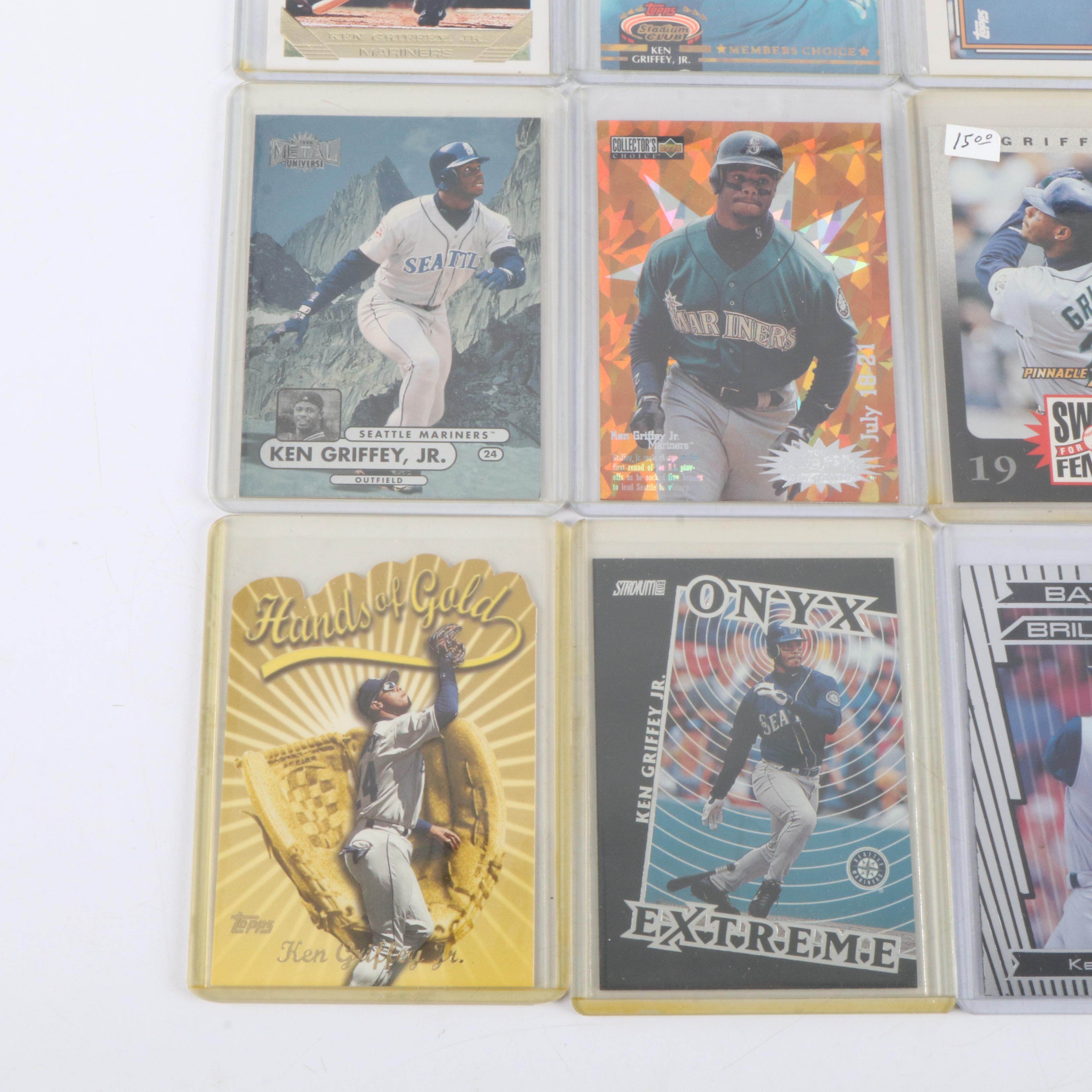 Collection of 251 Ken Griffey Jr. Baseball Cards, Including Rookie Cards