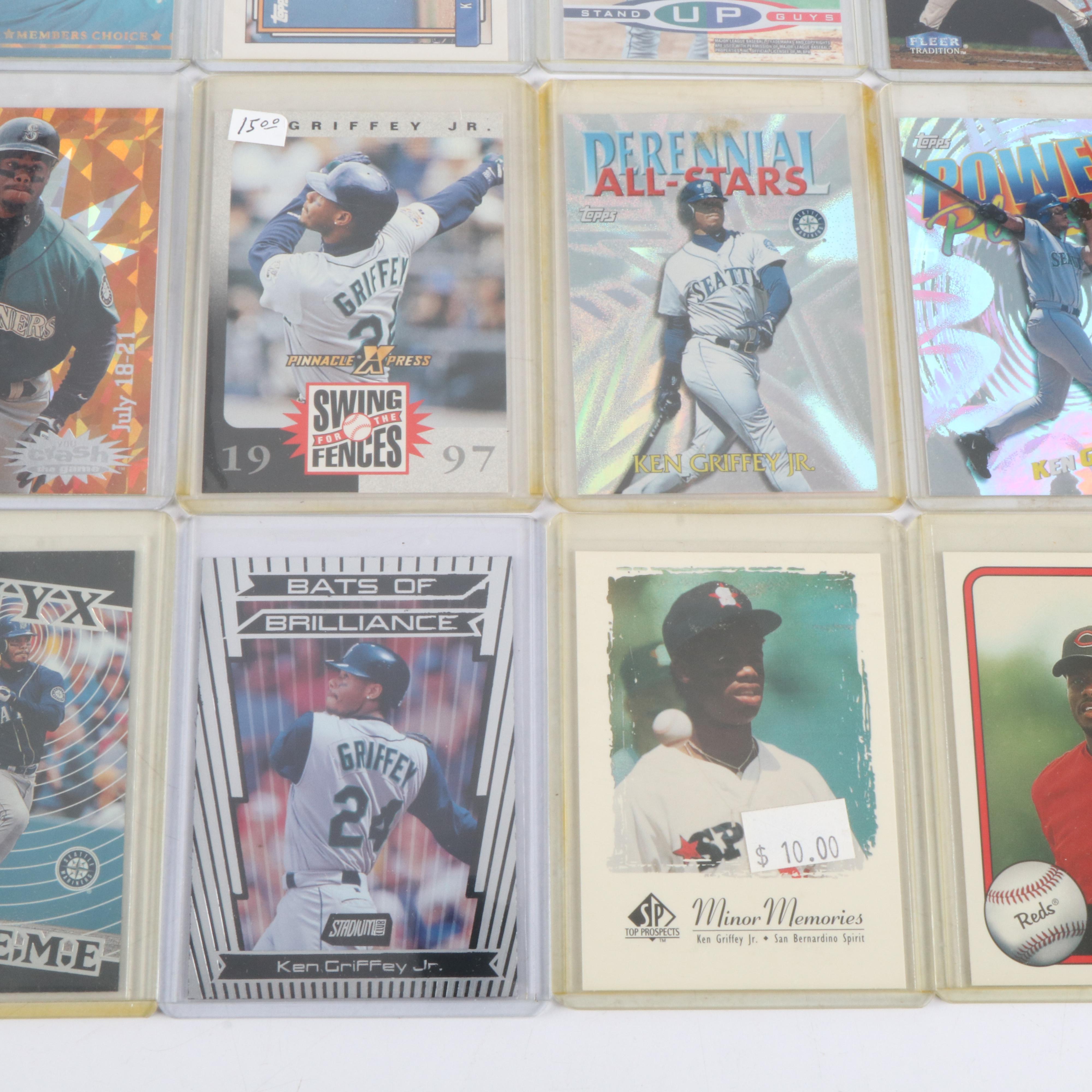 Collection of 251 Ken Griffey Jr. Baseball Cards, Including Rookie Cards