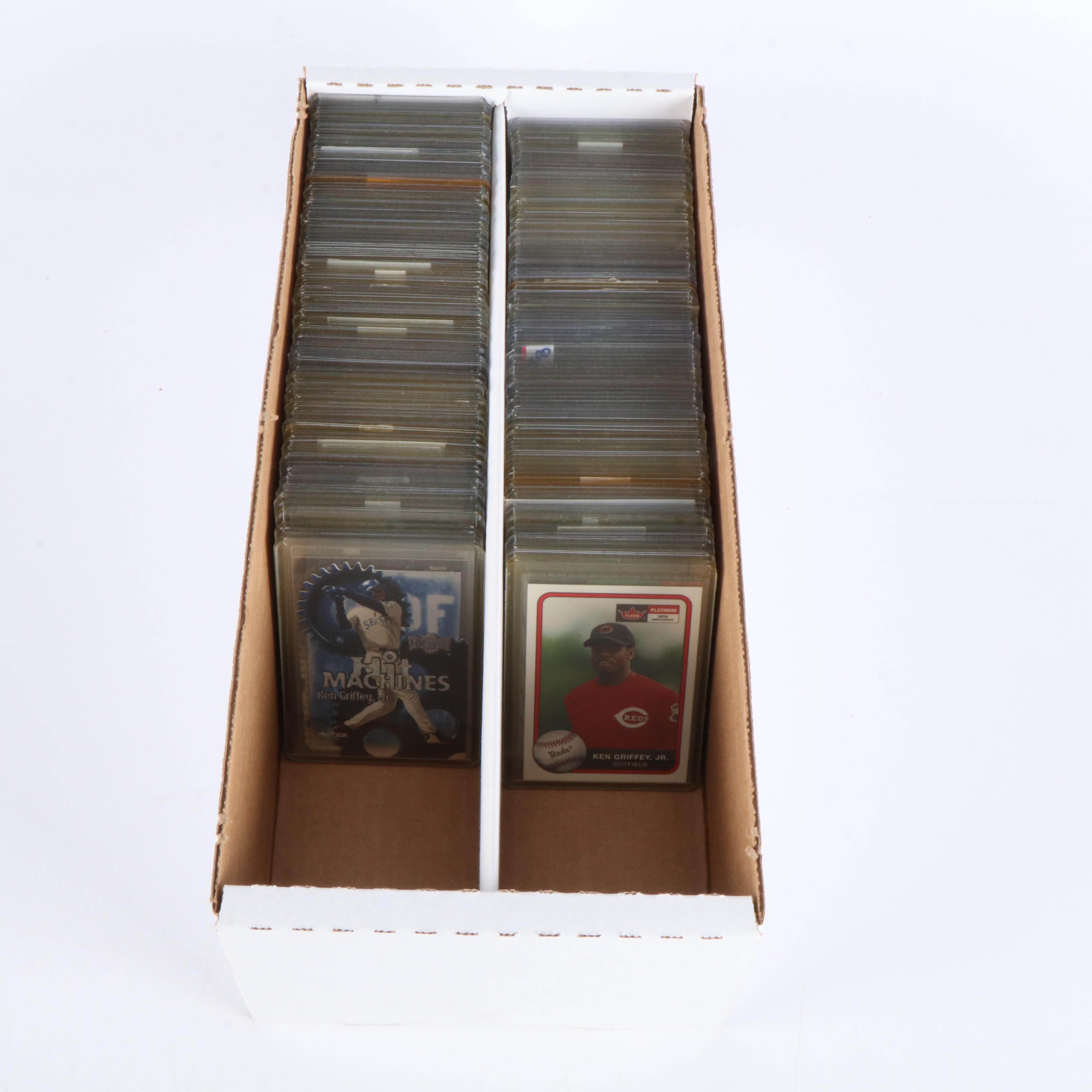 Collection of 251 Ken Griffey Jr. Baseball Cards, Including Rookie Cards