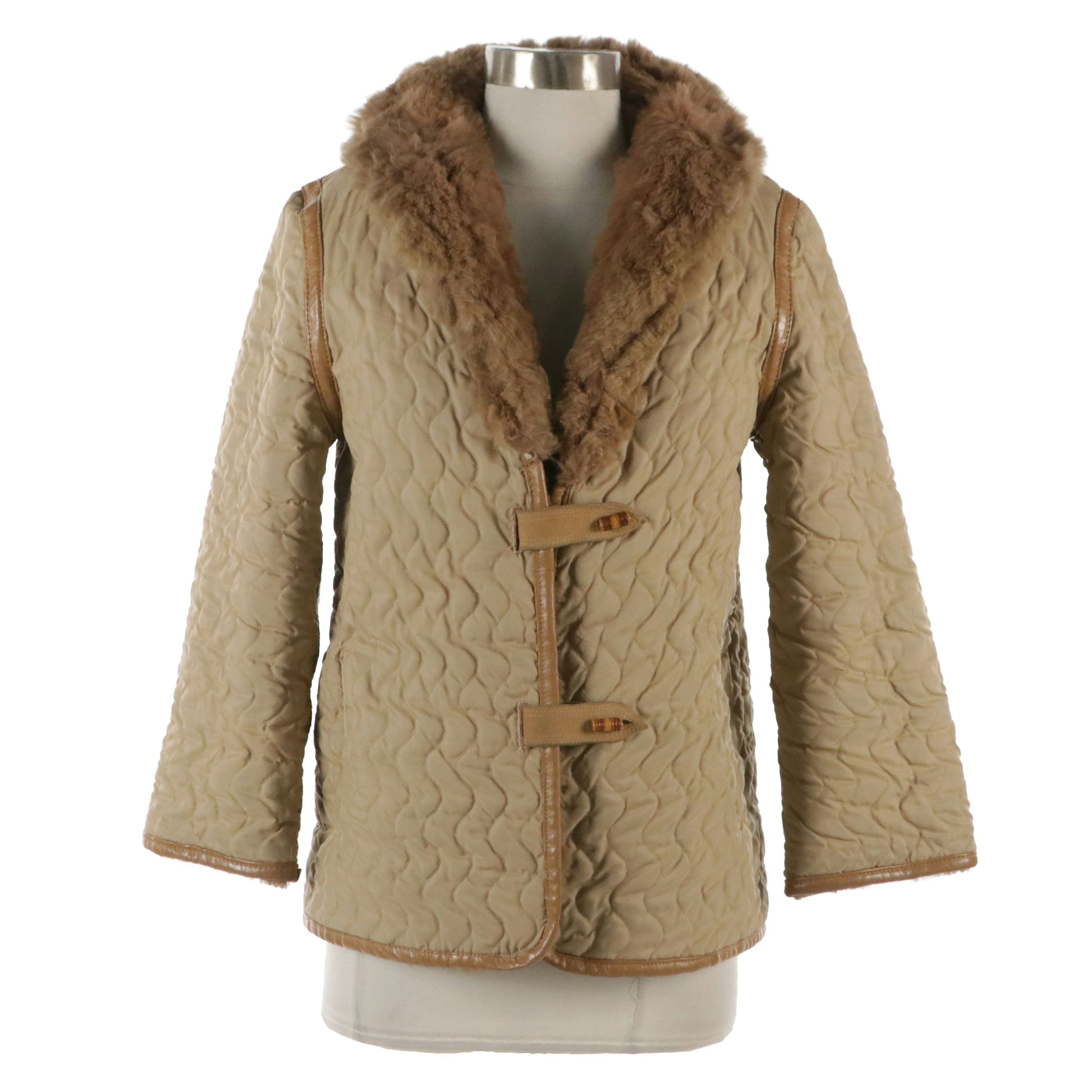 Christie Brothers Reversible New Zealand Possum Fur/Quilted Nylon Jacket