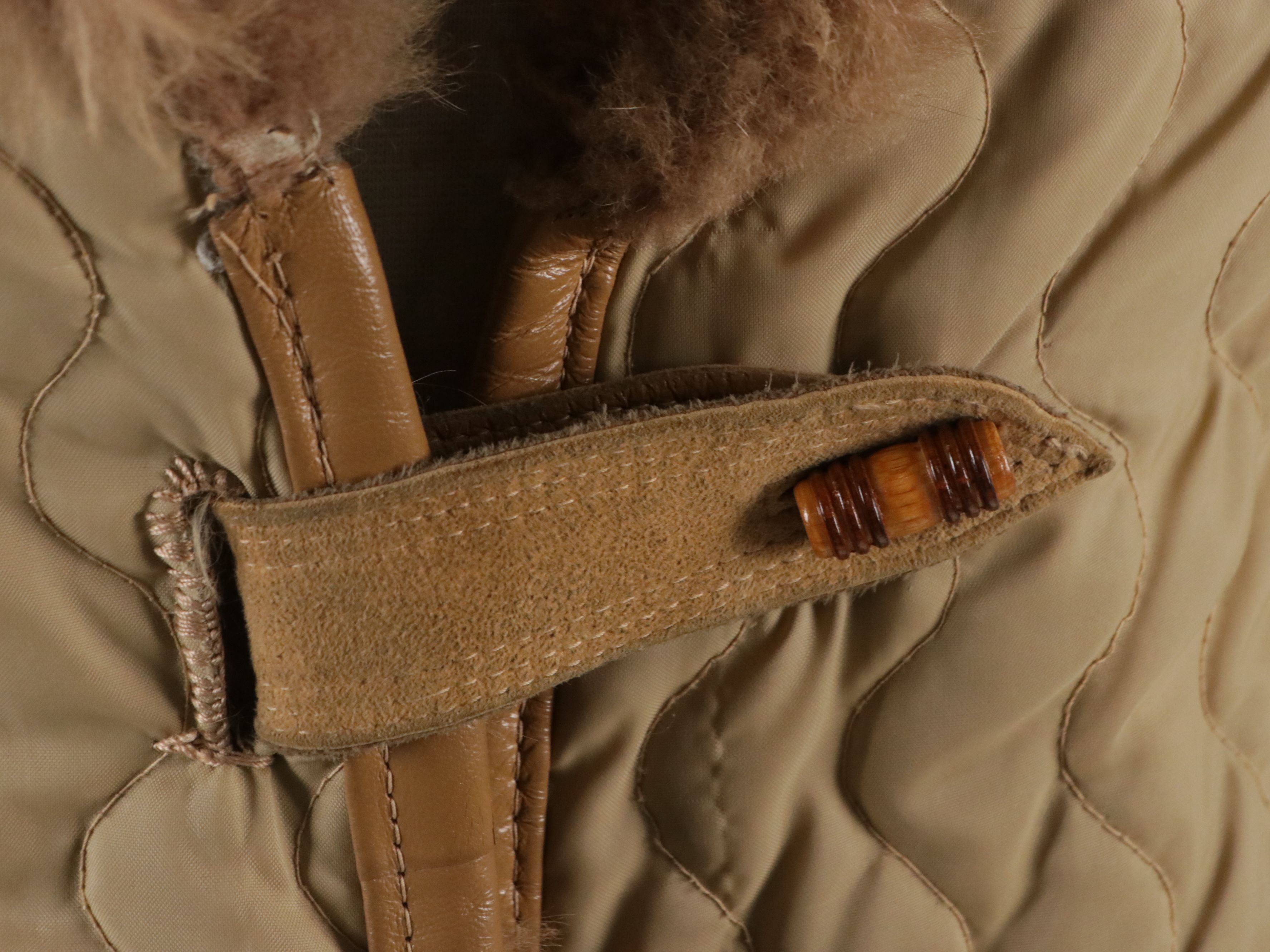 Christie Brothers Reversible New Zealand Possum Fur/Quilted Nylon Jacket