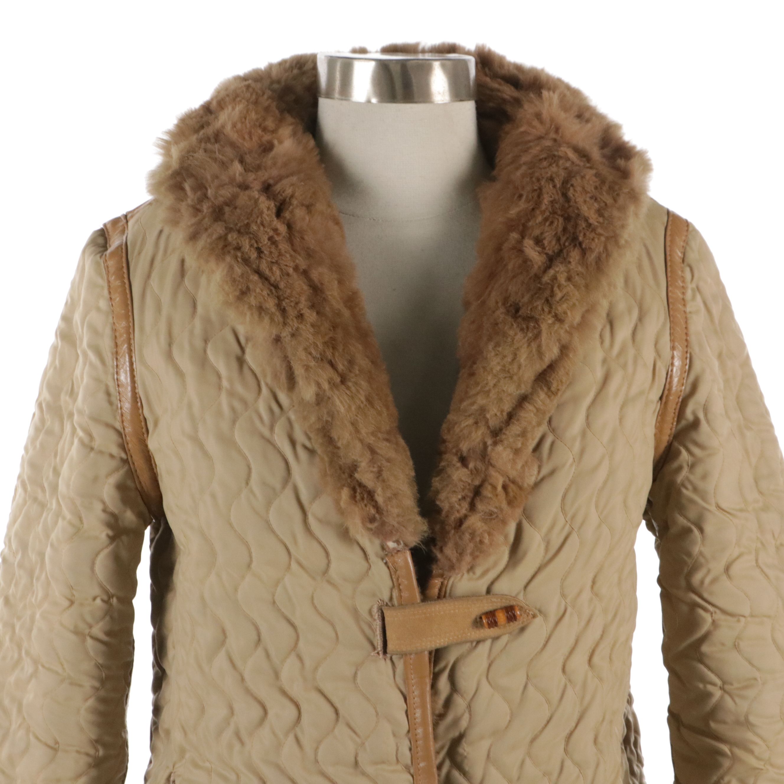 Christie Brothers Reversible New Zealand Possum Fur/Quilted Nylon Jacket