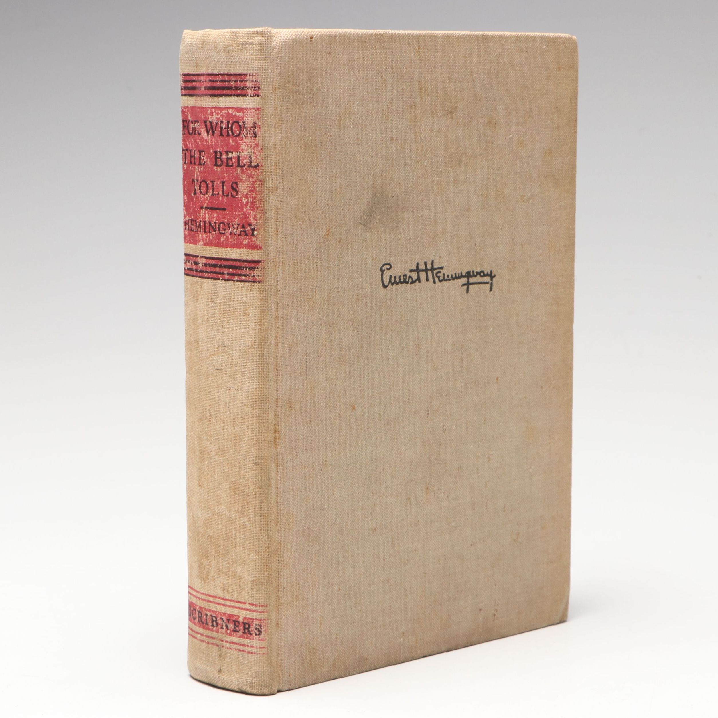 First Printing "For Whom the Bell Tolls" by Ernest Hemingway, 1940