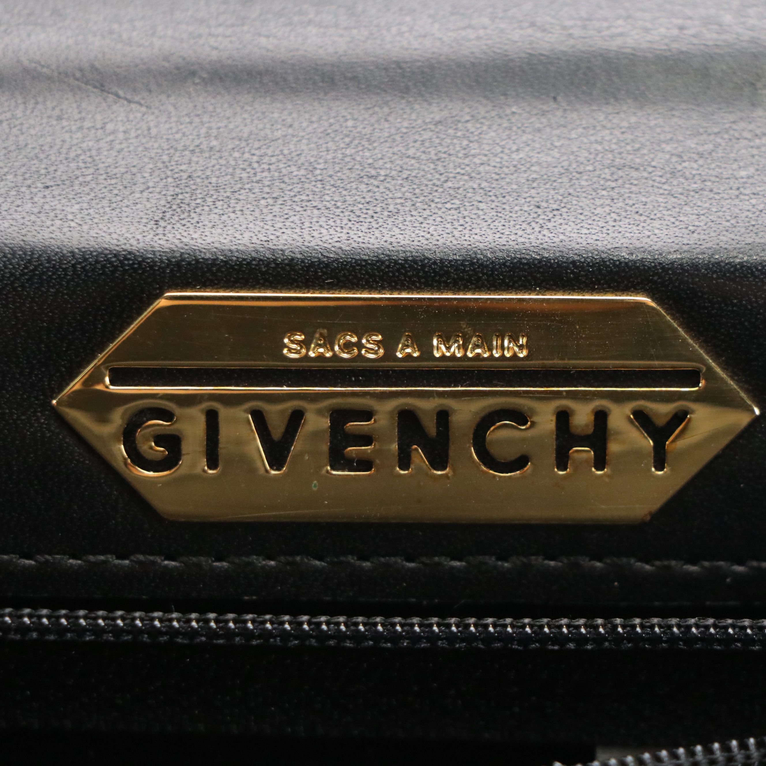 Givenchy Maroquinerie Top Handle Foldover Bag in Leather