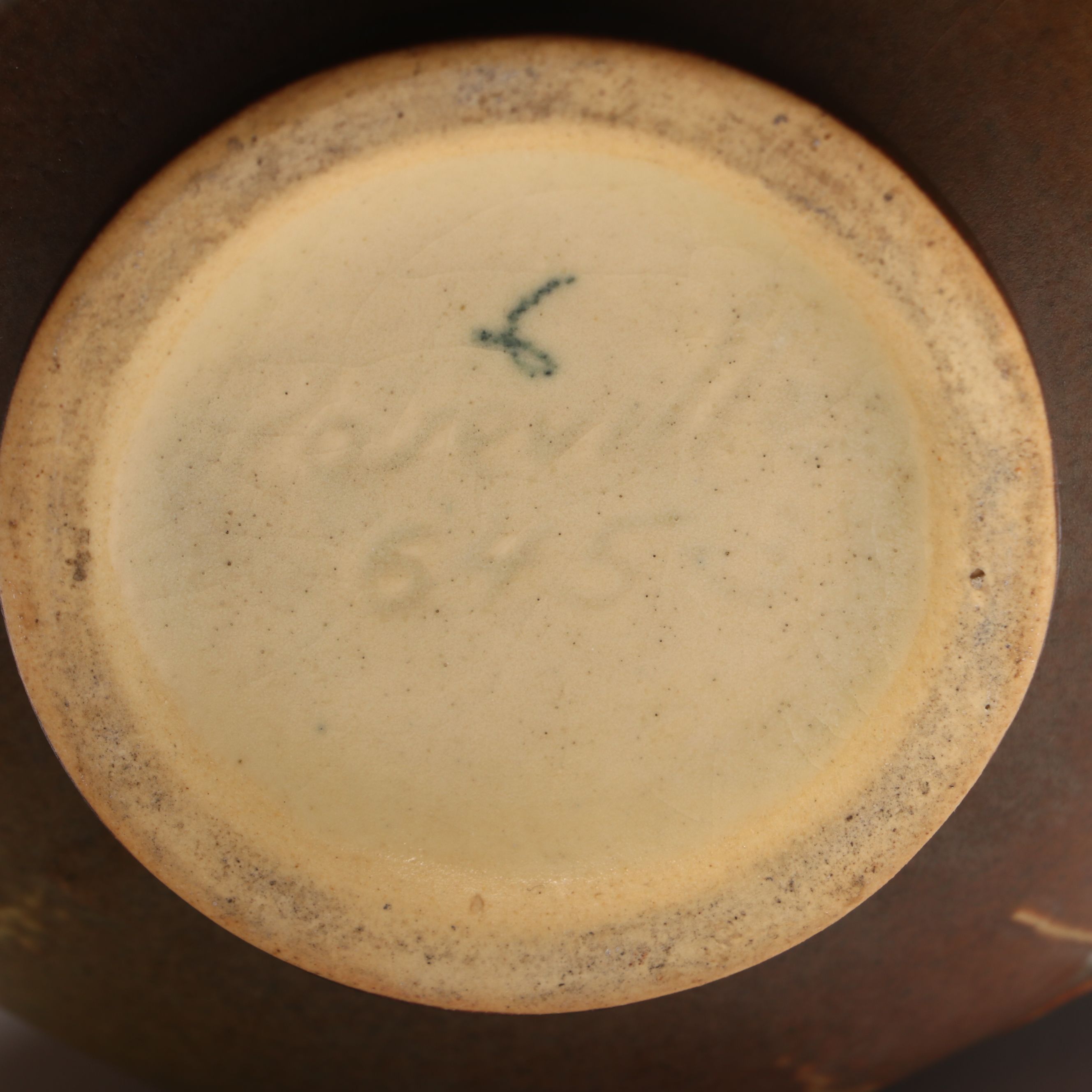 Roseville "Fuchsia Green" Ceramic Jardinière