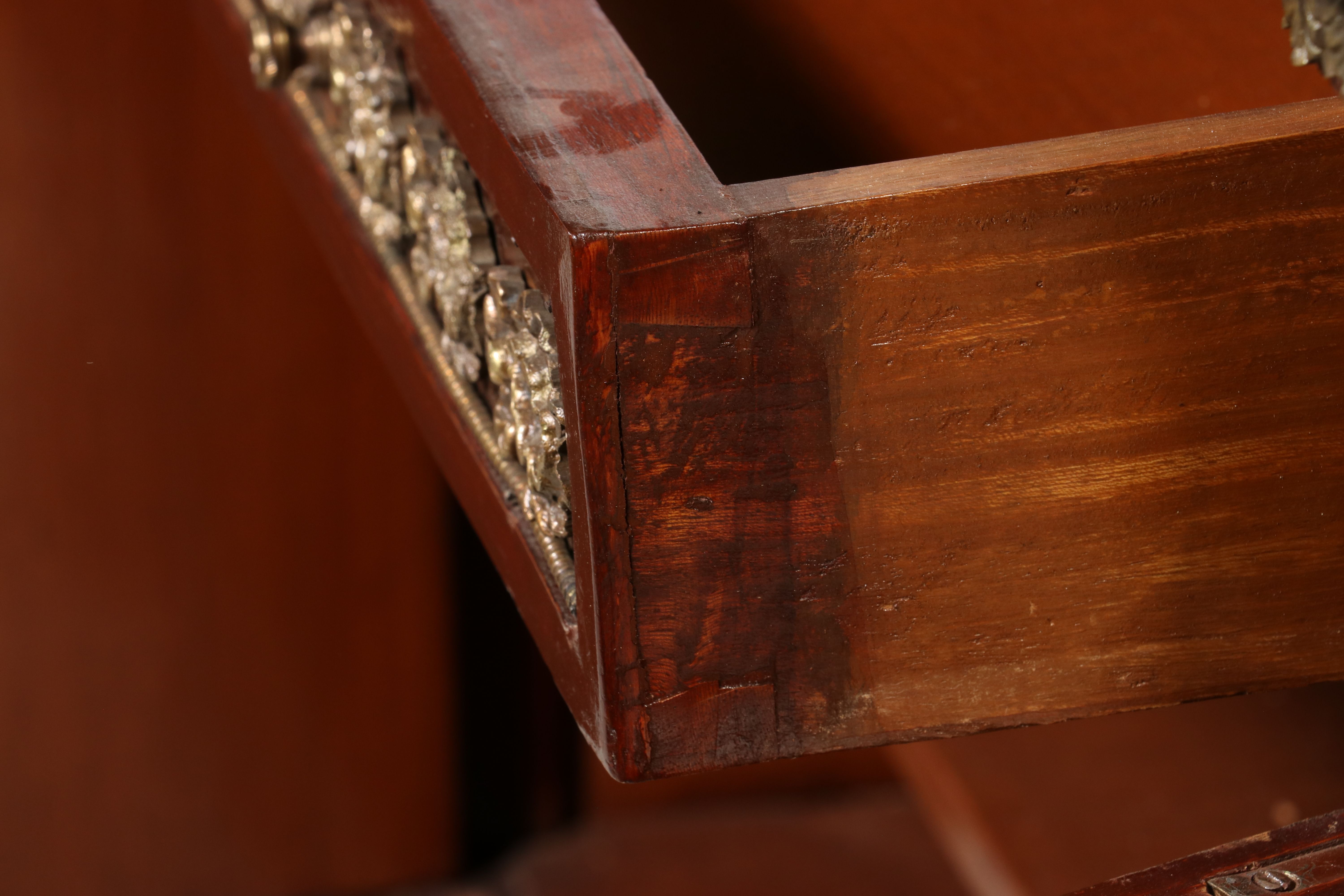 French Empire Style Gilt-Bronze Mounted Sideboard, Late 20th Century