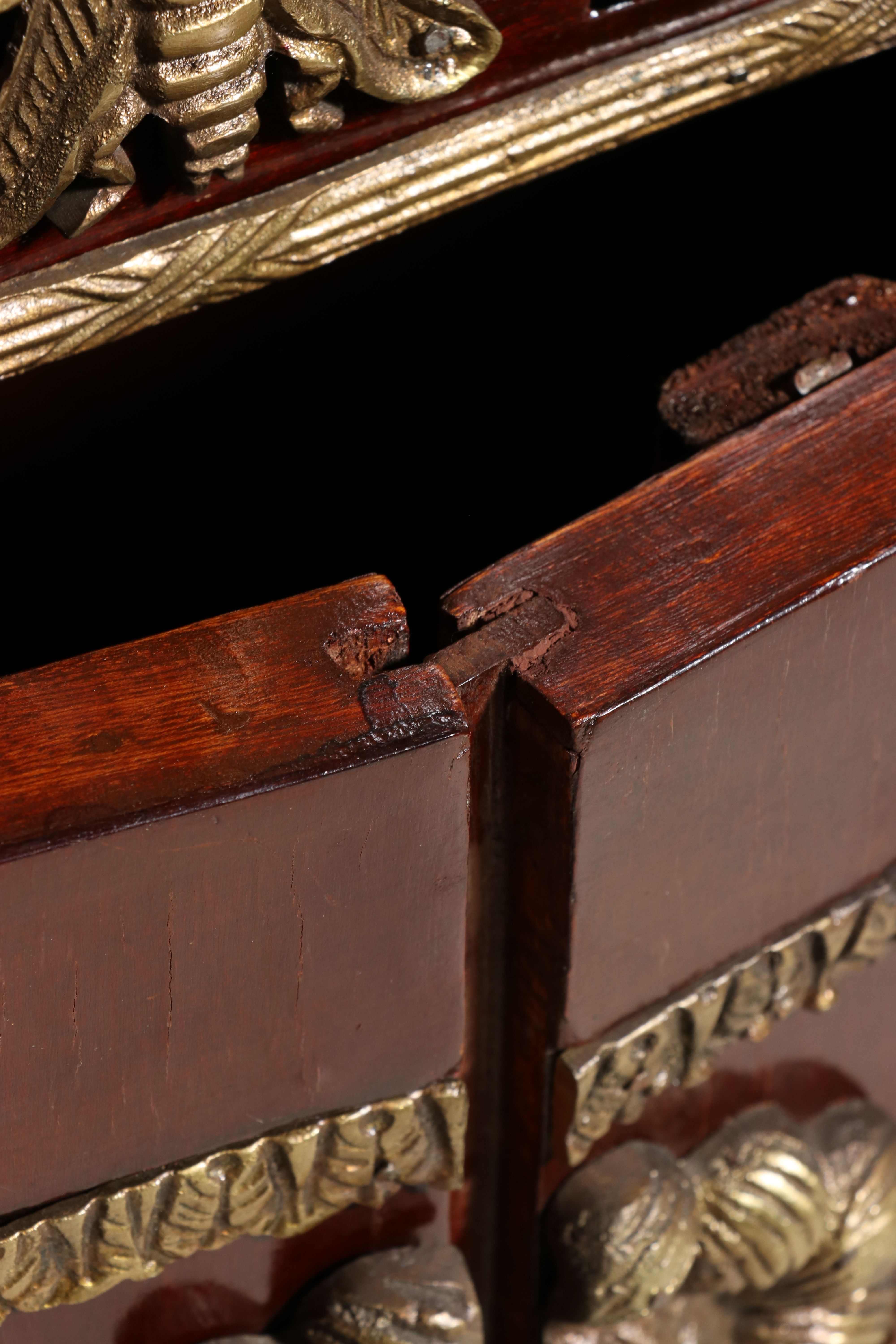 French Empire Style Gilt-Bronze Mounted Sideboard, Late 20th Century