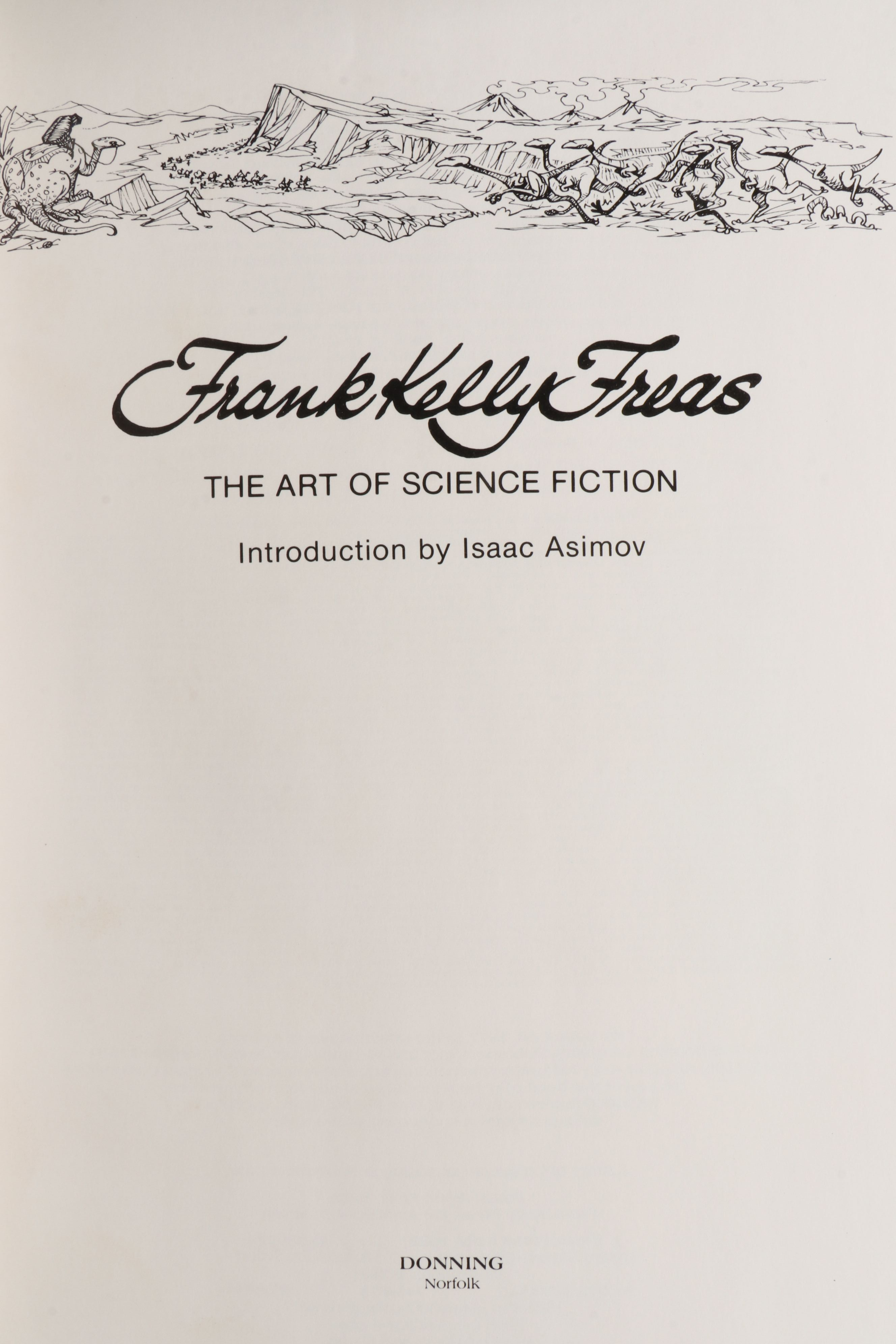 Signed Limited First Edition "The Art of Science Fiction" by Frank Kelly Freas
