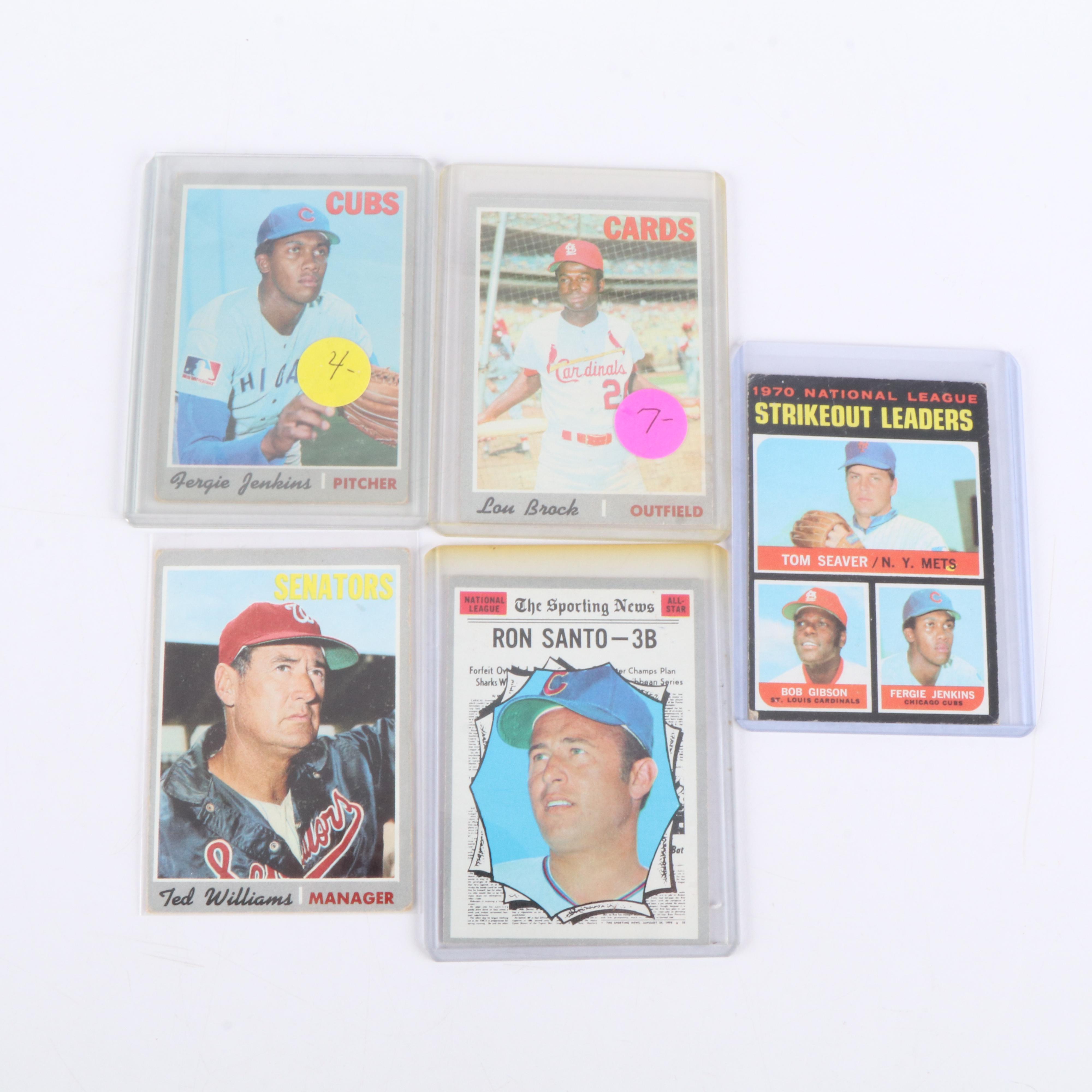 Topps Baseball Cards Featuring Slabbed Steve Carlton and More, 1970s
