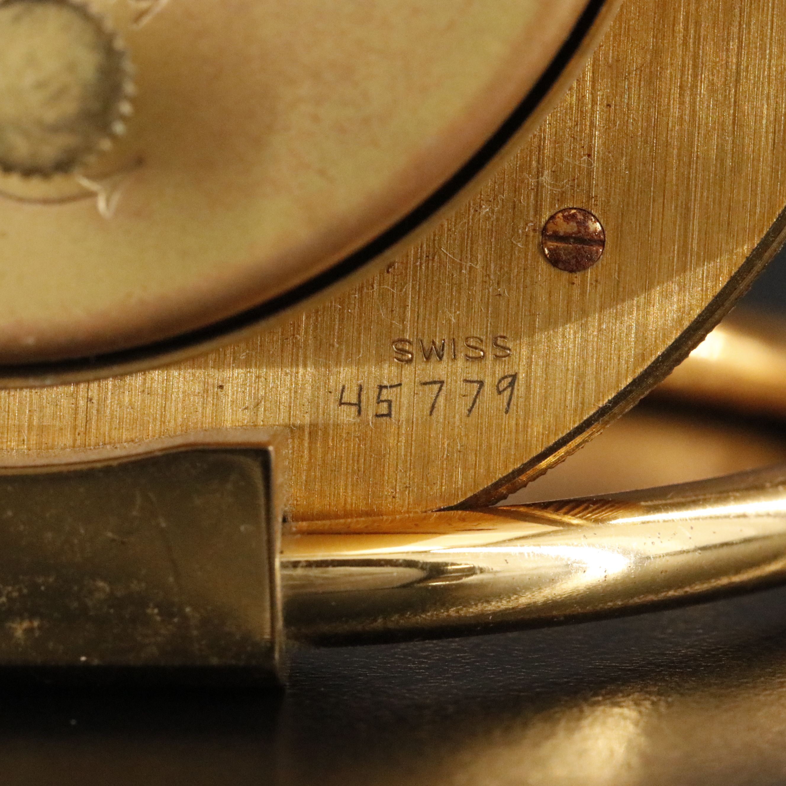 Tiffany & Co. Brass World Travel 8 Day Alarm Desk Clock