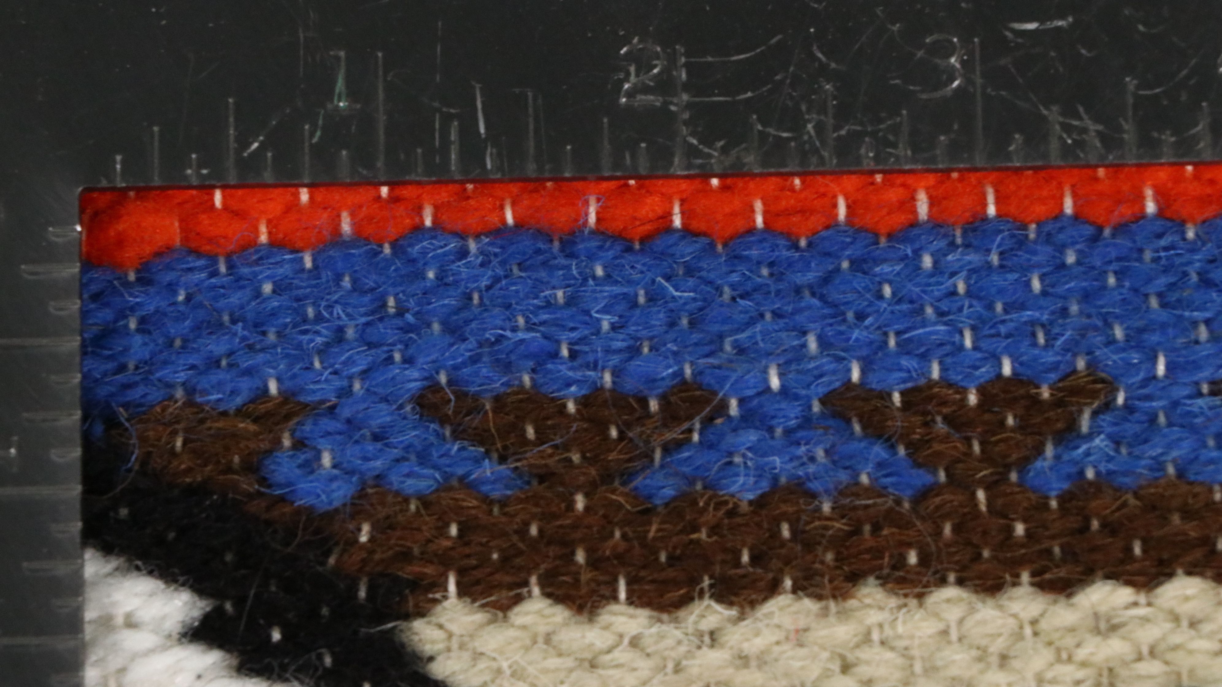 1'9 x 3'4 Handwoven Mexican Oaxaca Pictorial Totem Image Accent Rug