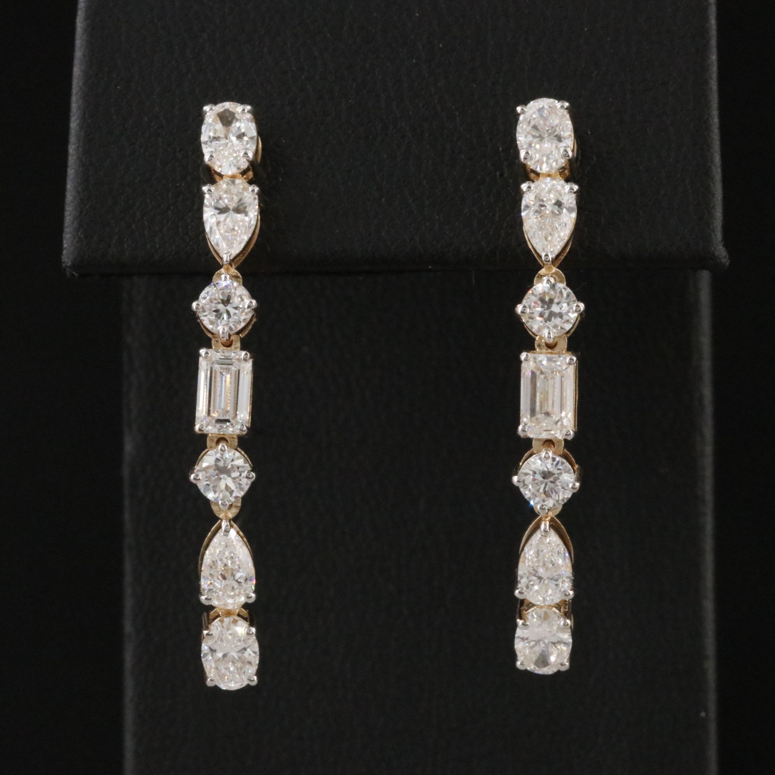 14K 3.57 CTW Lab Grown Diamond Earrings