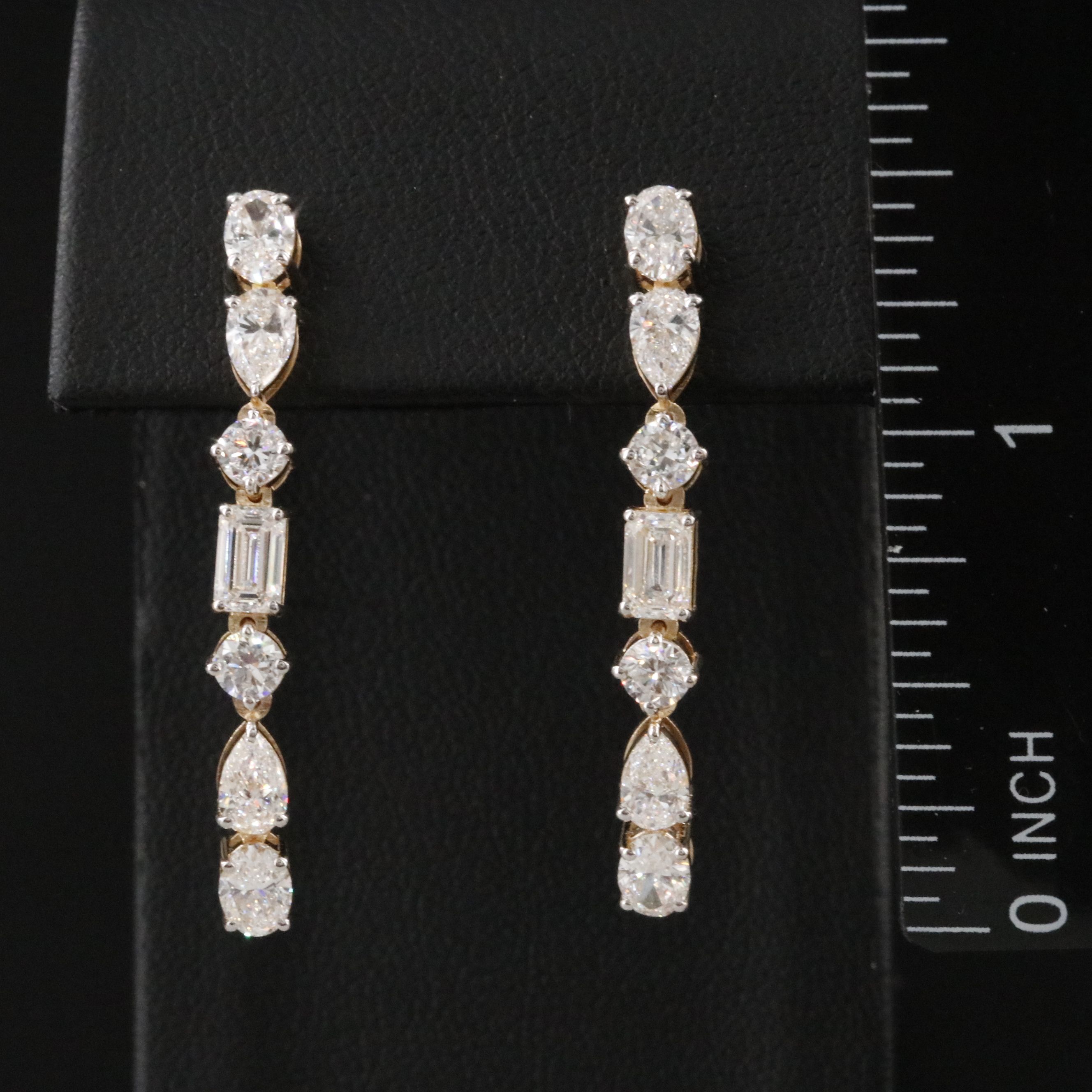 14K 3.57 CTW Lab Grown Diamond Earrings