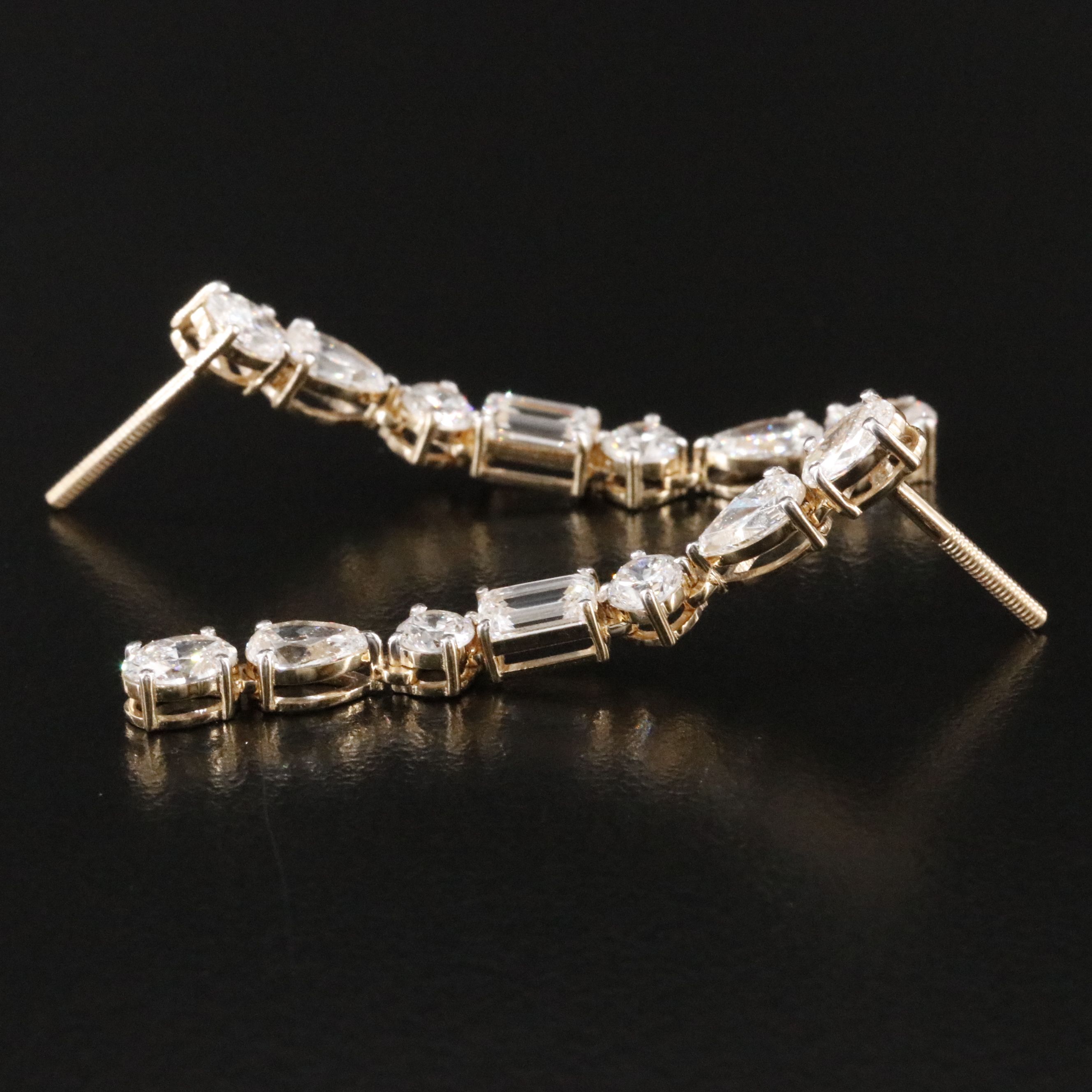 14K 3.57 CTW Lab Grown Diamond Earrings