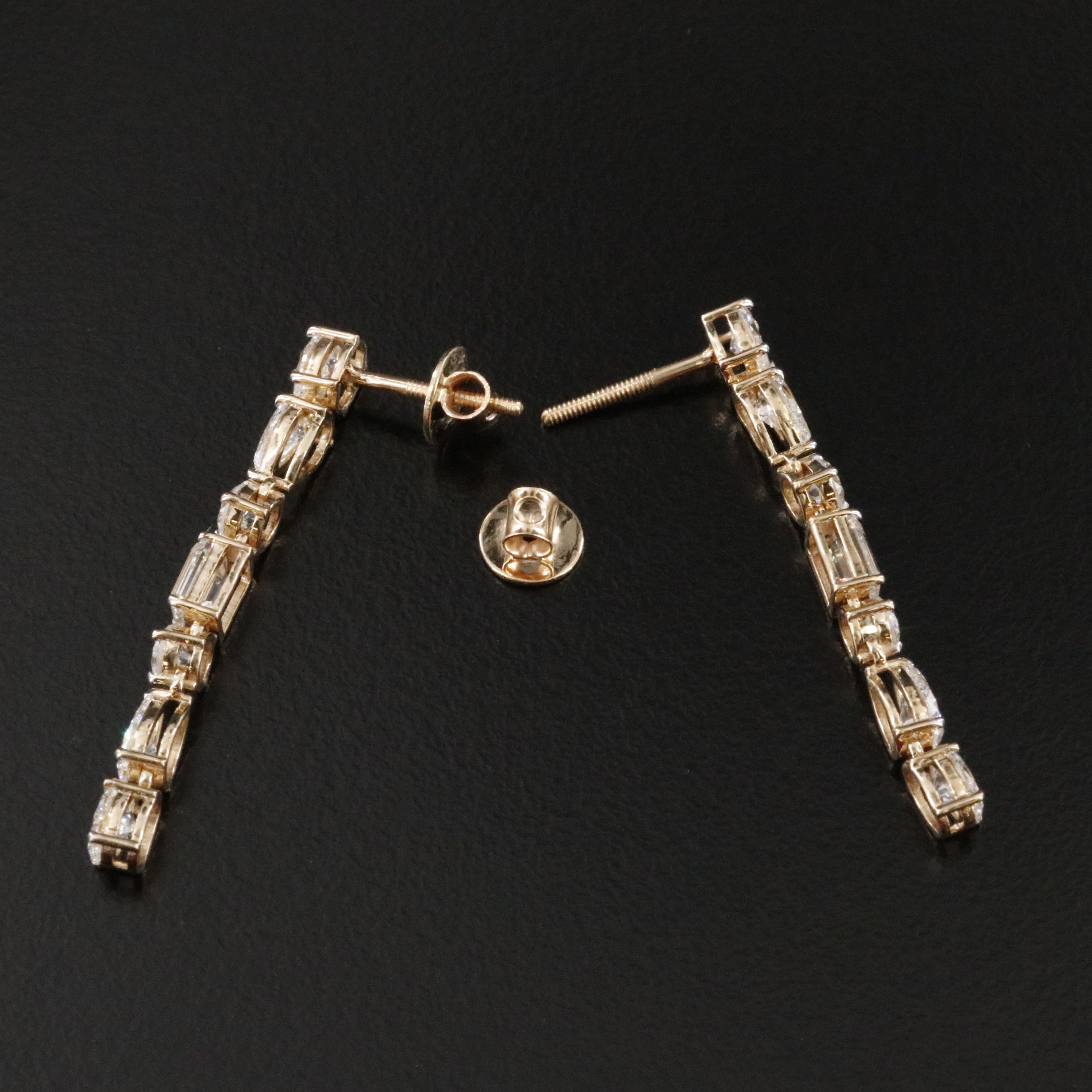 14K 3.57 CTW Lab Grown Diamond Earrings