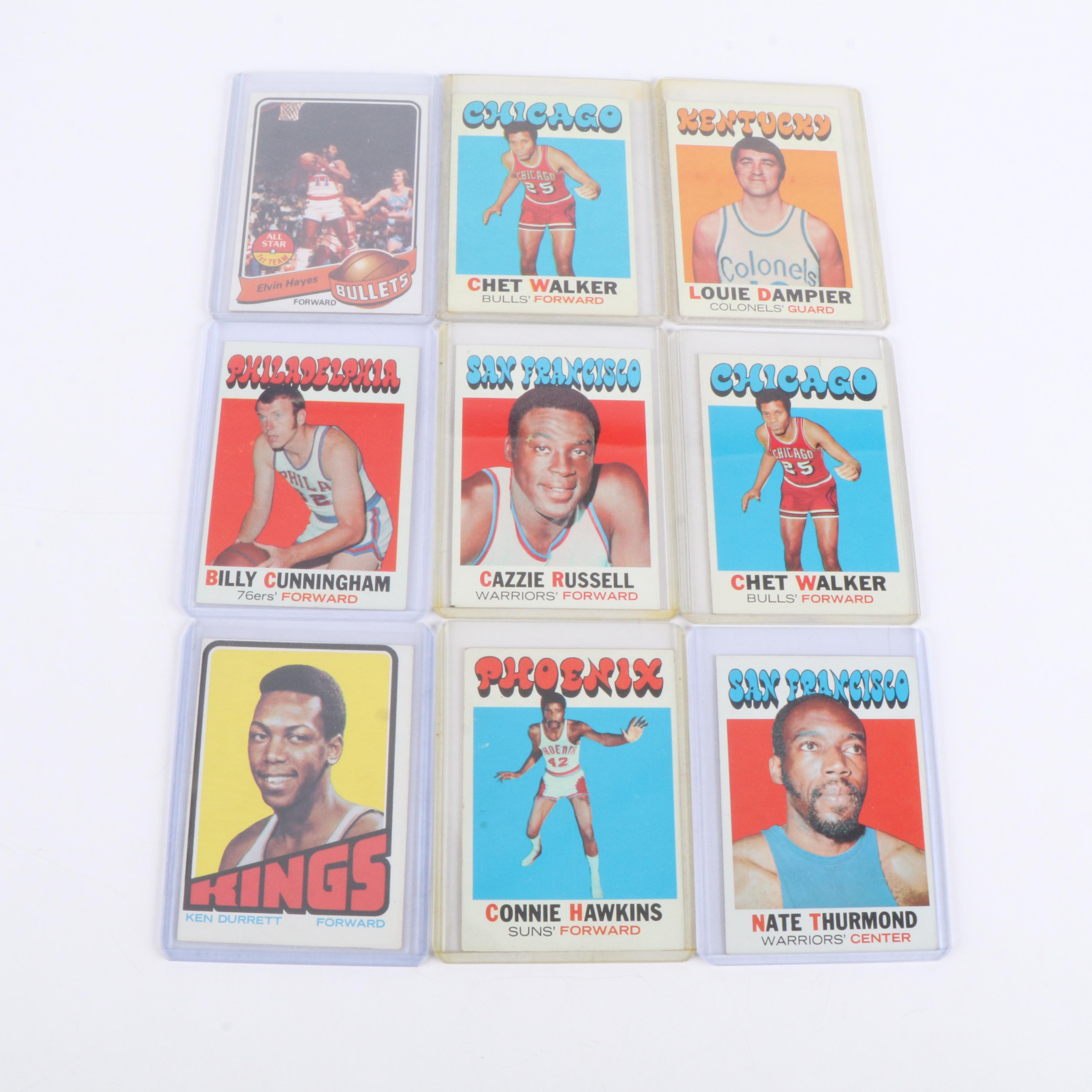 Topps Basketball Cards Featuring Jerry Lucas, Bill Bradley, & More, 1970s-1980s