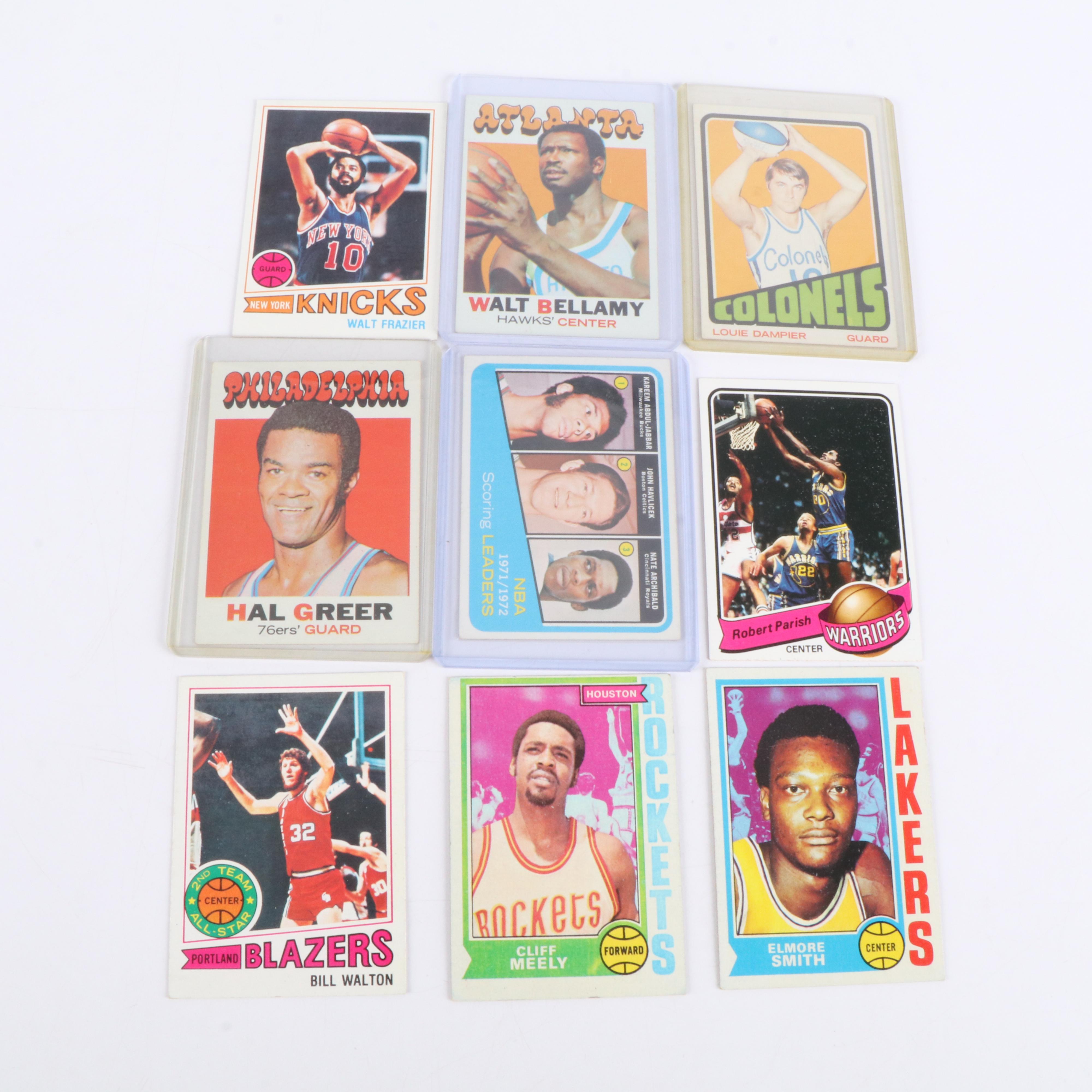 Topps Basketball Cards Featuring Jerry Lucas, Bill Bradley, & More, 1970s-1980s